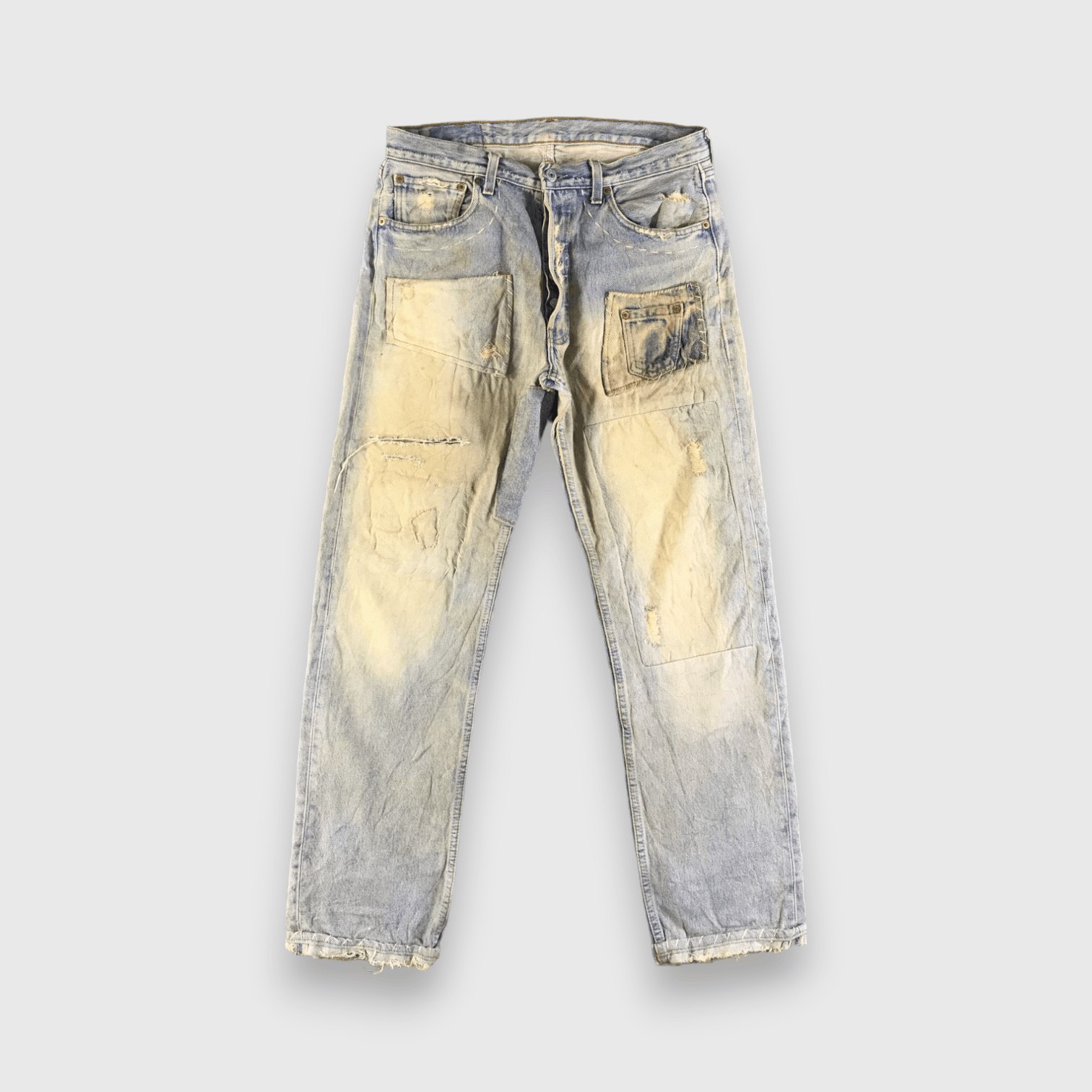 Levi's Vintage 90s Light Wash Levis 501 Jeans-J4602 Size US 33 - 1 Thumbnail