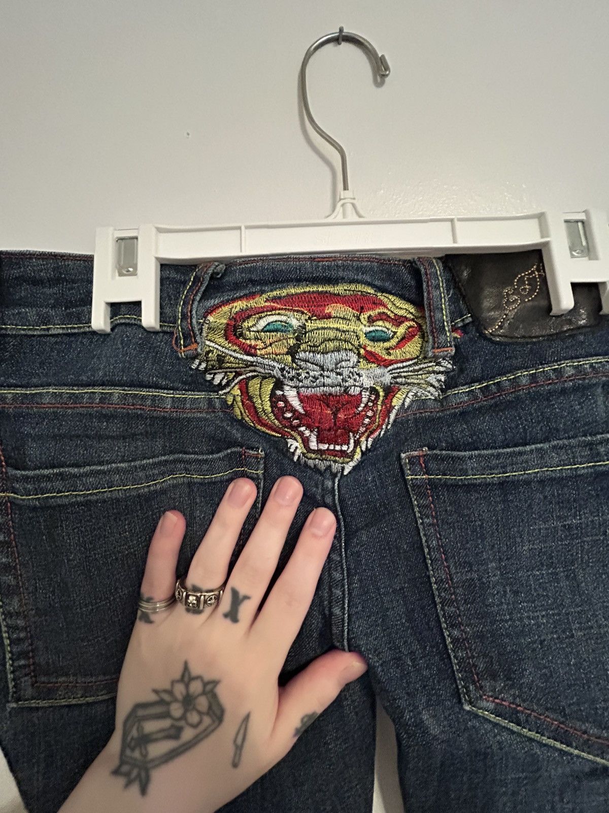 Christian Audigier Christian Audigier x Ed Hardy Embroidered Denim Size US 29 - 4 Thumbnail
