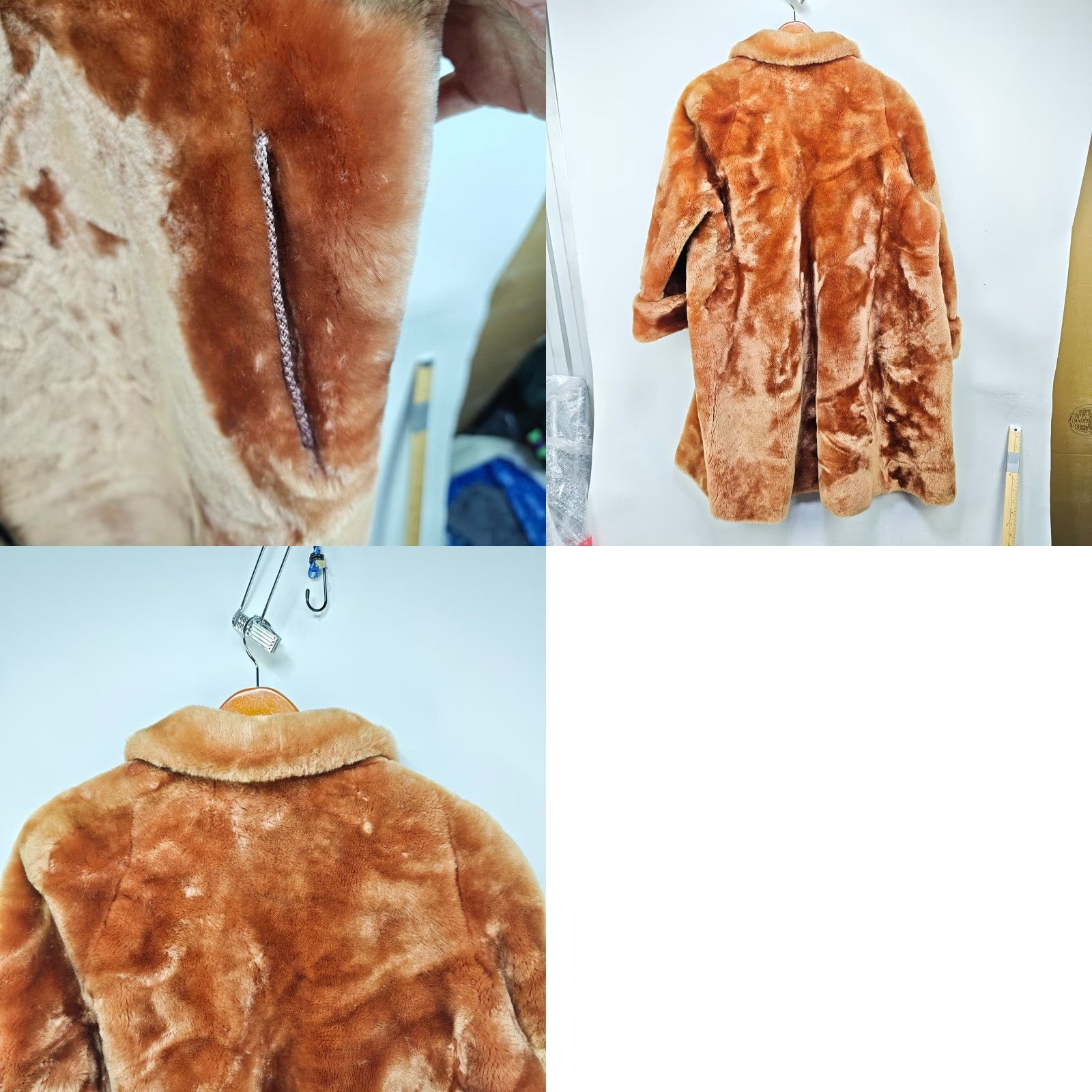 Vintage VINTAGE Beau Mouton by Jacques Heim Sheared Lamb Fur Coat Size L / US 10 / IT 46 - 9 Thumbnail