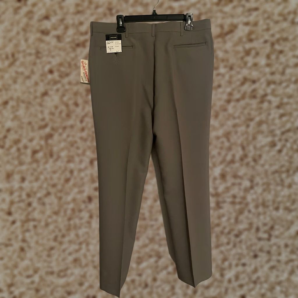 Haggar Vintage Haggar Scotch Release Klopman Light Gray Dress Pants - Mens 38x34 -New Size US 38 / EU 54 - 1 Thumbnail