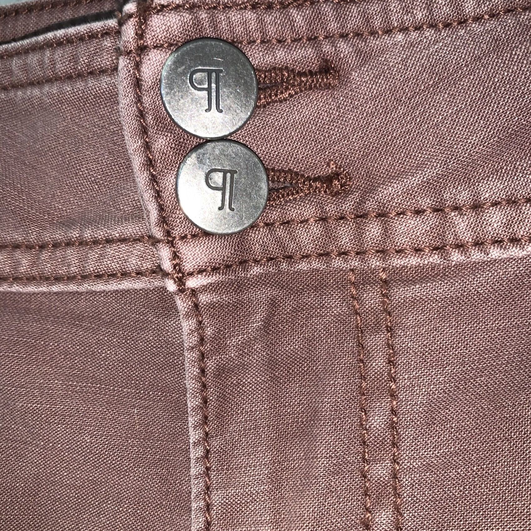 Vintage Pilcro Wide-Leg Jeans Dusty Rose Patch Pockets Double-Button Fly Sz 31 Womens Size 24" / US 00 / IT 34 - 3 Thumbnail