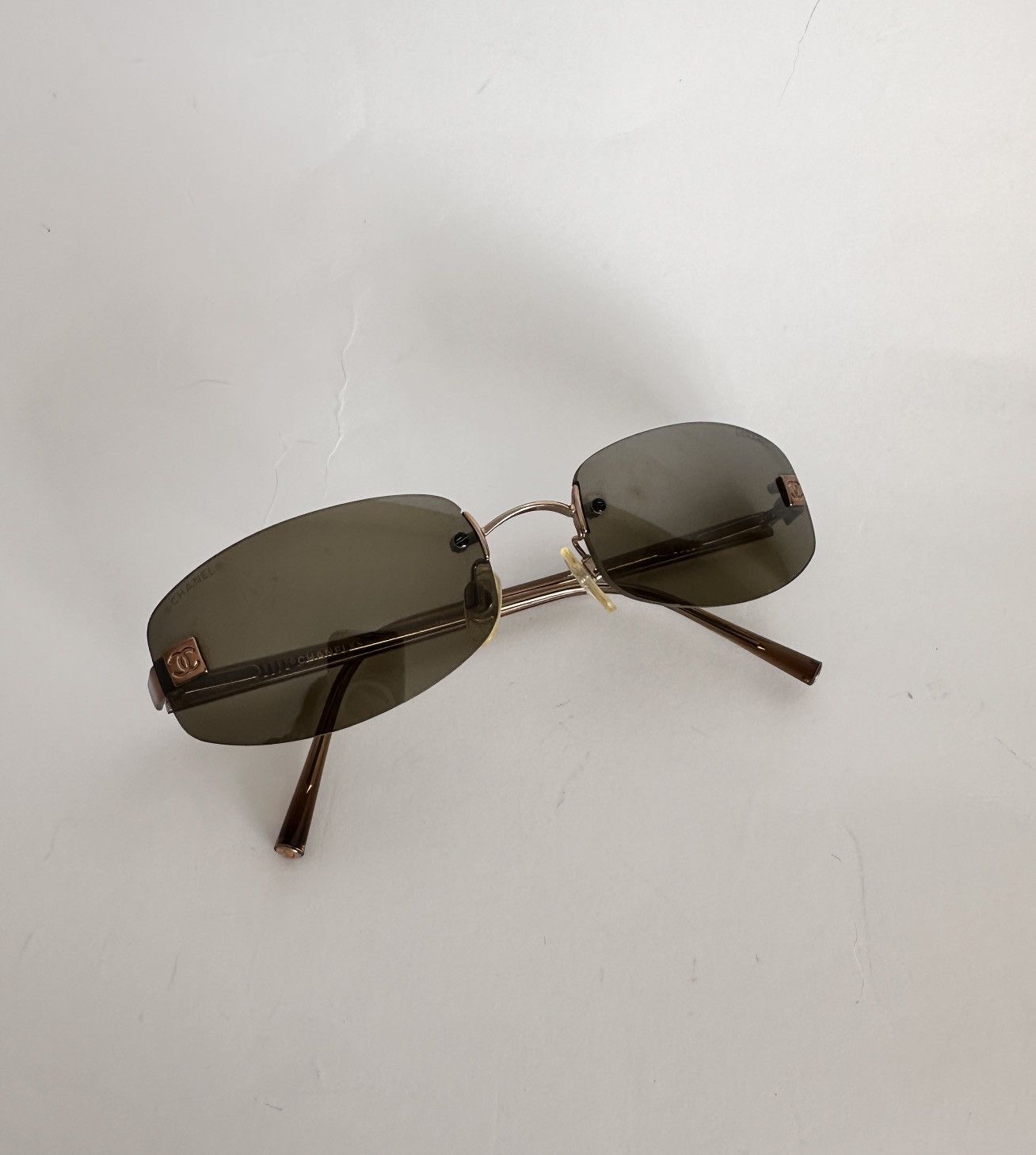 Chanel Chanel 4067 Rimless Sunglasses (Vintage Y2K / Archive) Size ONE SIZE - 12 Thumbnail