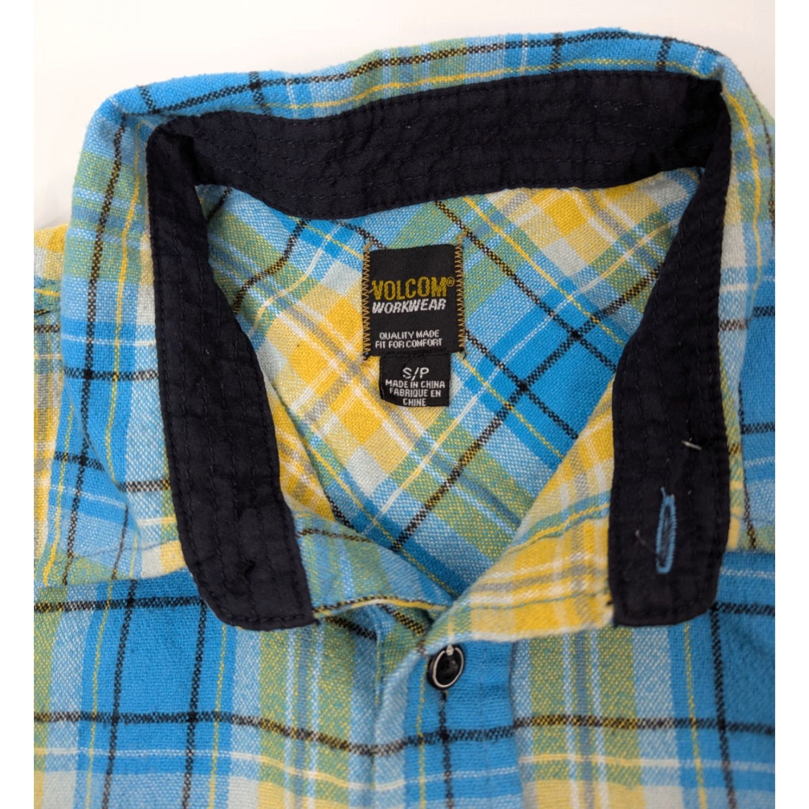 Volcom Volcom Button-Up Shirt Small Blue Plaid Flannel Workwear Casual Tailored Size US S / EU 44-46 / 1 - 7 Thumbnail