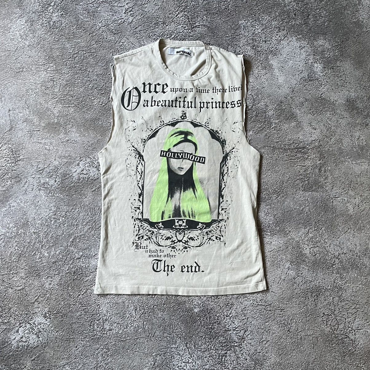 Vintage Vintage Y2K Creepy Face Graphic Tee Grunge Streetwear Boxy S Size US S / EU 44-46 / 1 - 2 Thumbnail