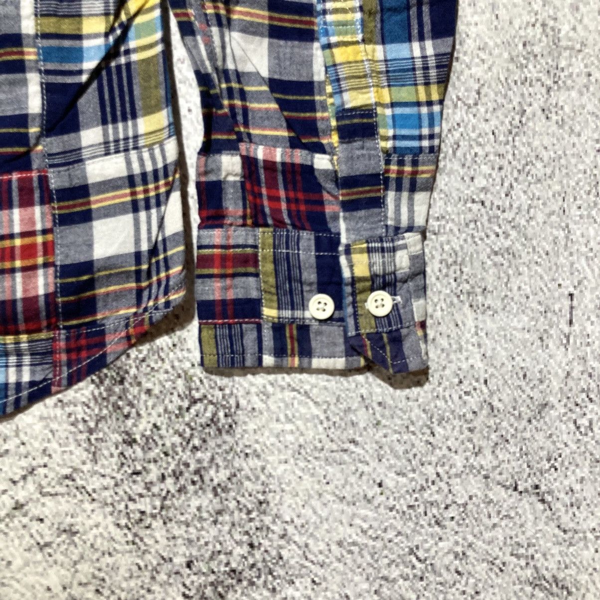 Japanese Brand 2000s Onboard Patchwork Madrass Shirt Japanese Kapital Style Size US S / EU 44-46 / 1 - 12 Thumbnail