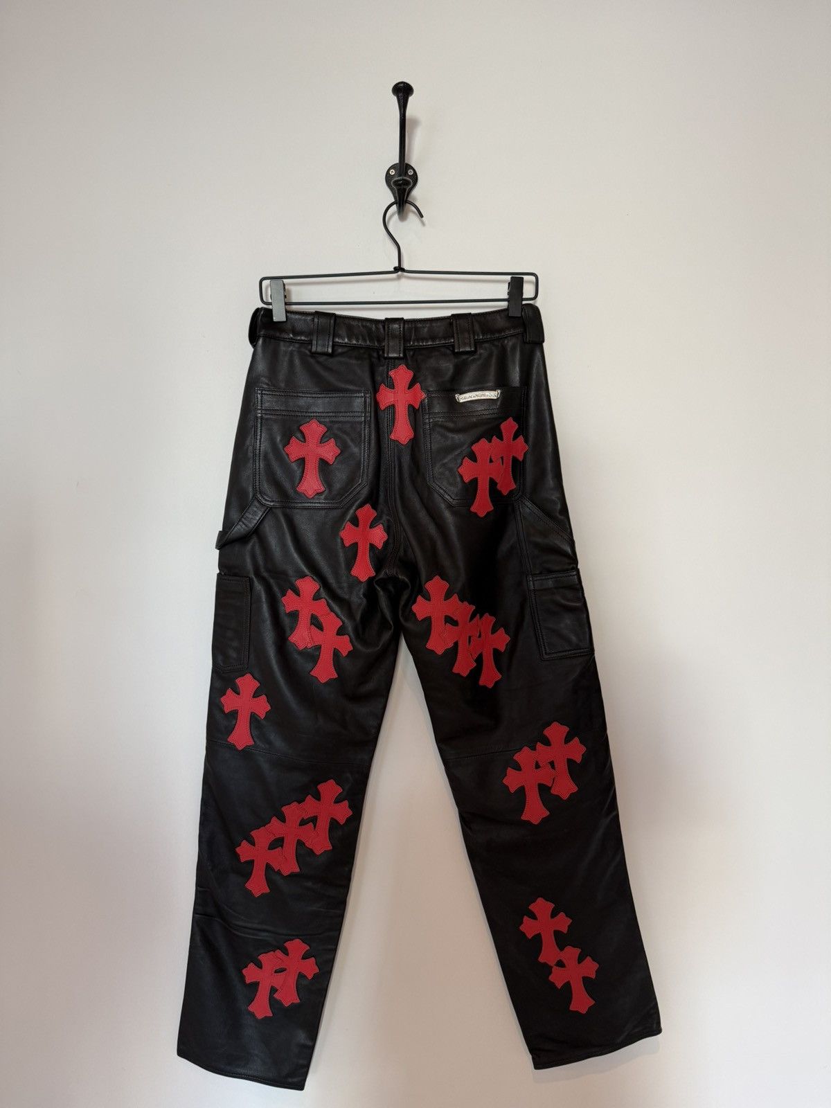 Chrome Hearts Chrome Hearts Leather Flooded Pants (1of1) 🔥👹🔥 Size US 26 / EU 42 - 7 Thumbnail