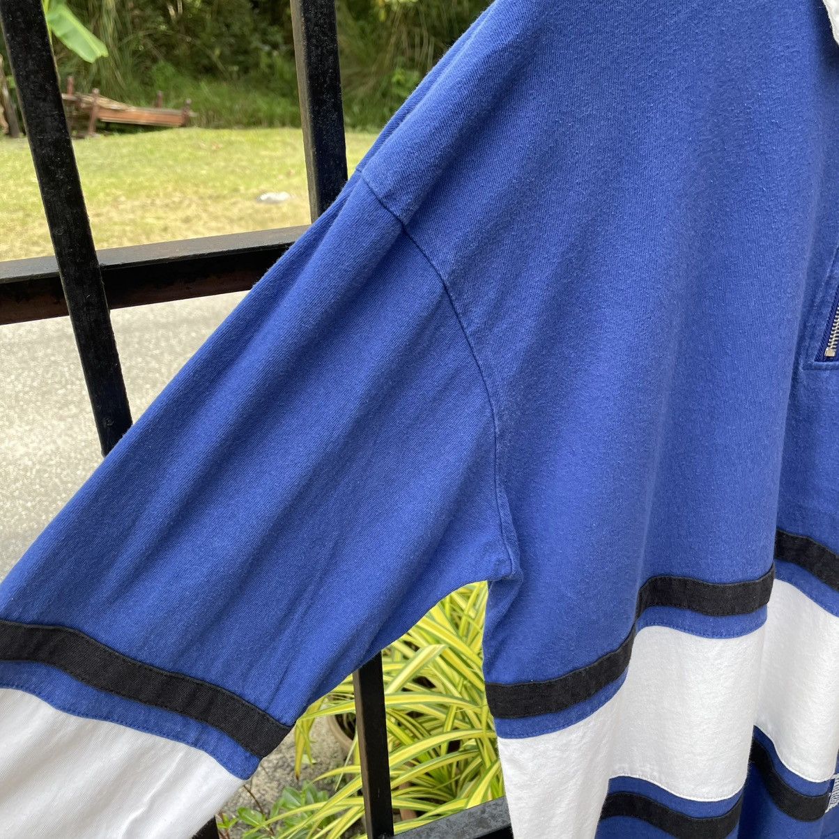 Starter 🔥Vintage Starter Half Zipper Stripe Design Polo Rugby Shirts Size US L / EU 52-54 / 3 - 8 Thumbnail