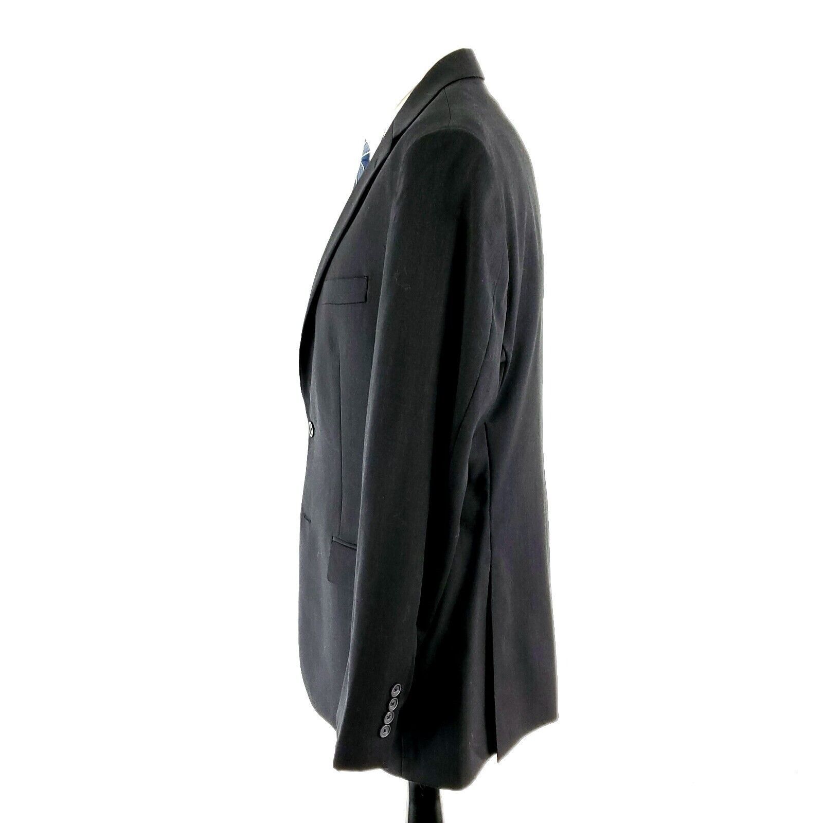 Pronto Uomo Pronto Uomo Platinum Wool 2 Button Blazer 40R Charcoal Gray Size 40R - 4 Thumbnail