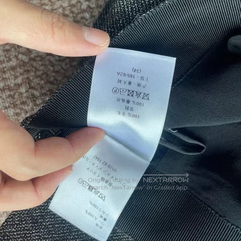 Dior Dior Gray Wool Midi Skirt for Women . Size 23" - 4 Thumbnail