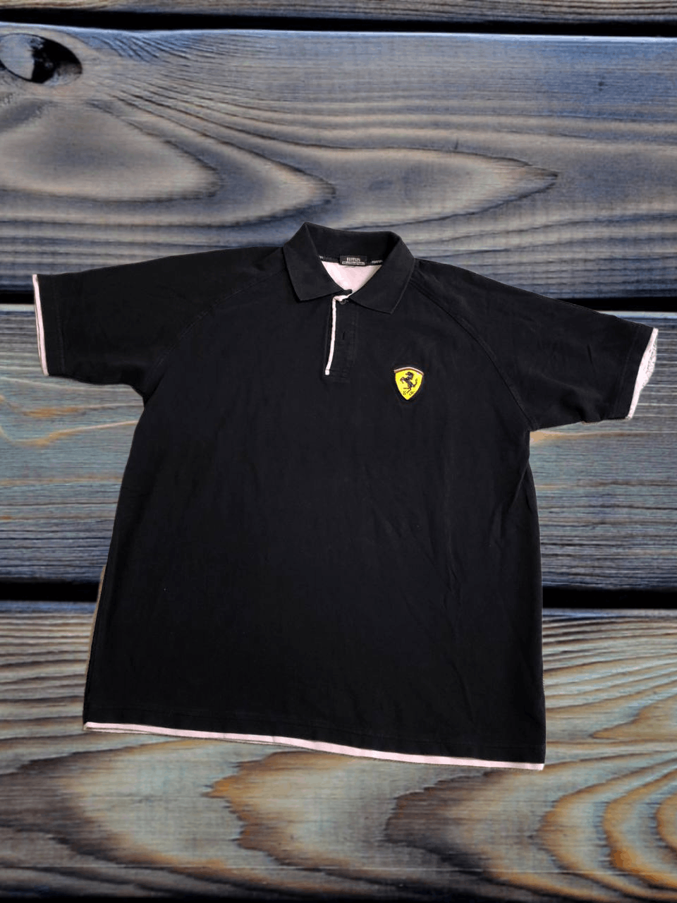 Ferrari Ferrari 1998 Vintage Polo T-Shirt Official Licensed Black SS Size US L / EU 52-54 / 3 - 1 Thumbnail