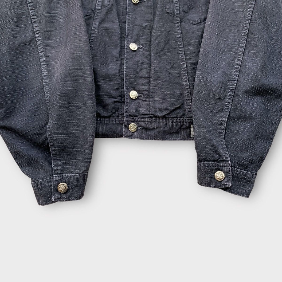 Versace Jeans Couture VINTAGE FADED VERSACE JEAN COUTURE TRUCKER DENIM JACKET Size US S / EU 44-46 / 1 - 7 Thumbnail