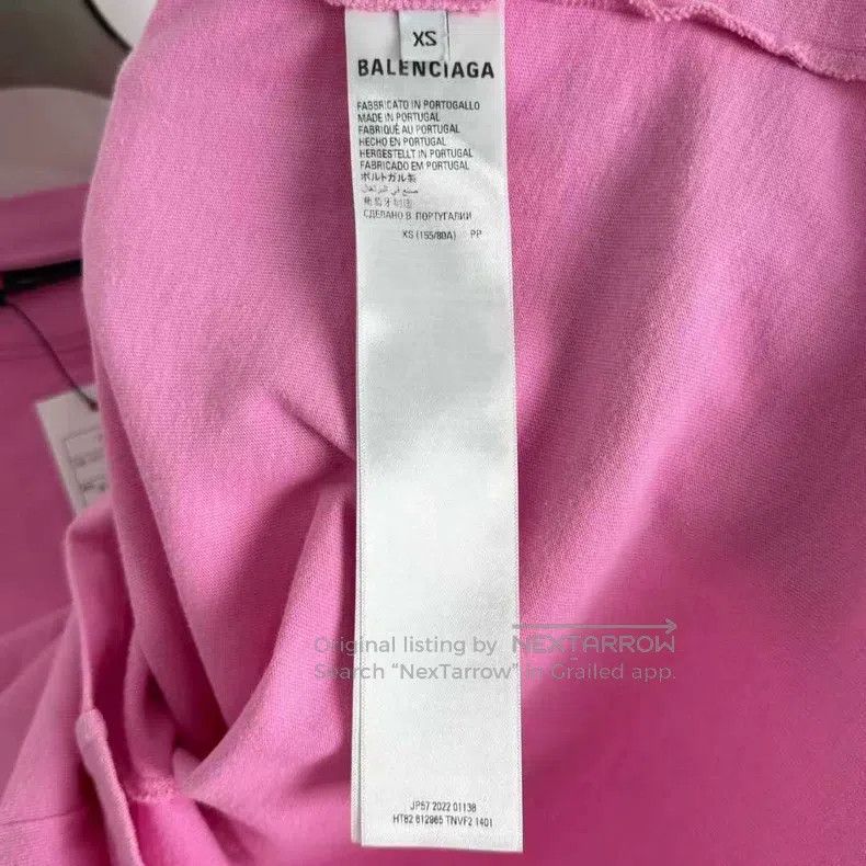 Balenciaga Balenciaga Pink 3B Graffiti Short Sleeve Size US XS / EU 42 / 0 - 4 Thumbnail