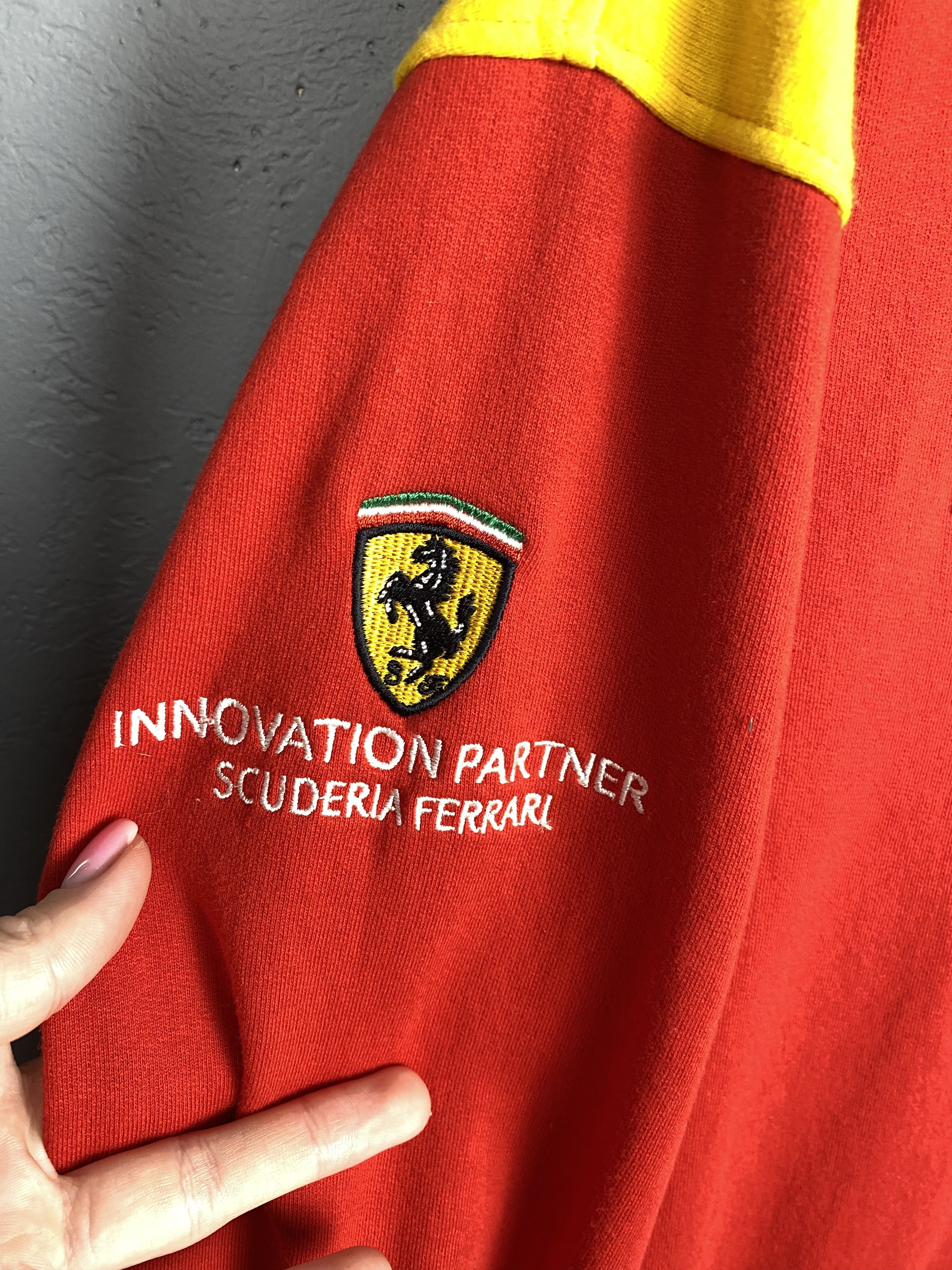 Ferrari Ferrari Racing Team Shell Vintage Sweatshirt Y2K Size US L / EU 52-54 / 3 - 3 Thumbnail