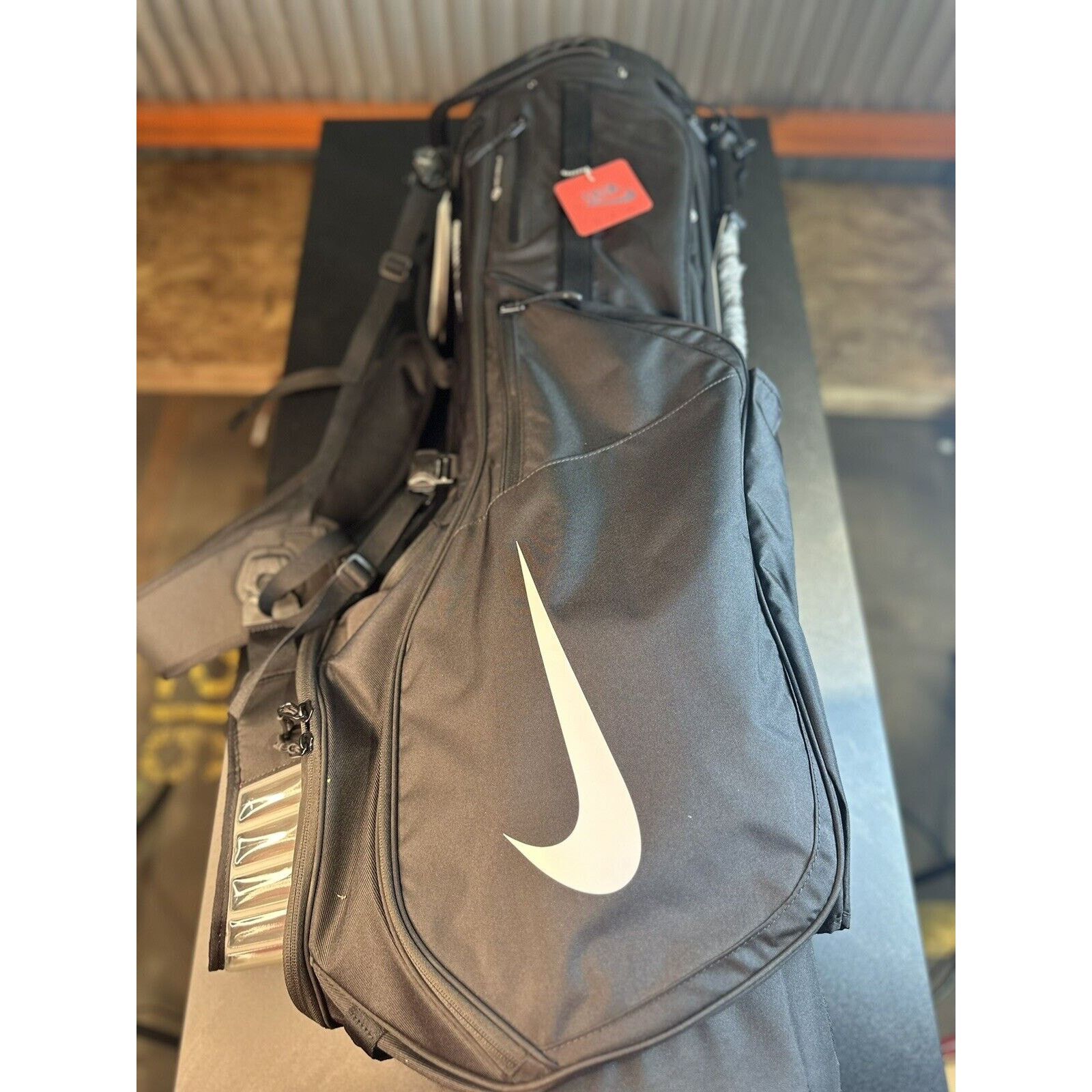 Nike Nike Air Hybrid Water Resistant Golf Bag, Black/White Size ONE SIZE - 2 Thumbnail