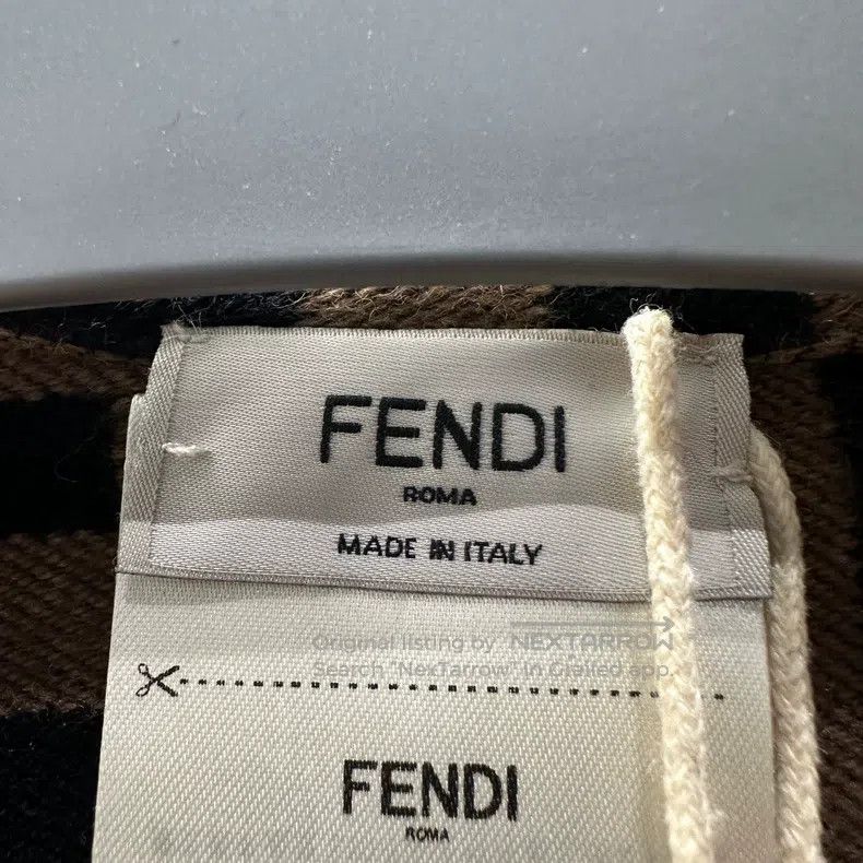 Fendi Fendi size 140*140cm All-over Double F Wool Shawl Size ONE SIZE - 3 Thumbnail