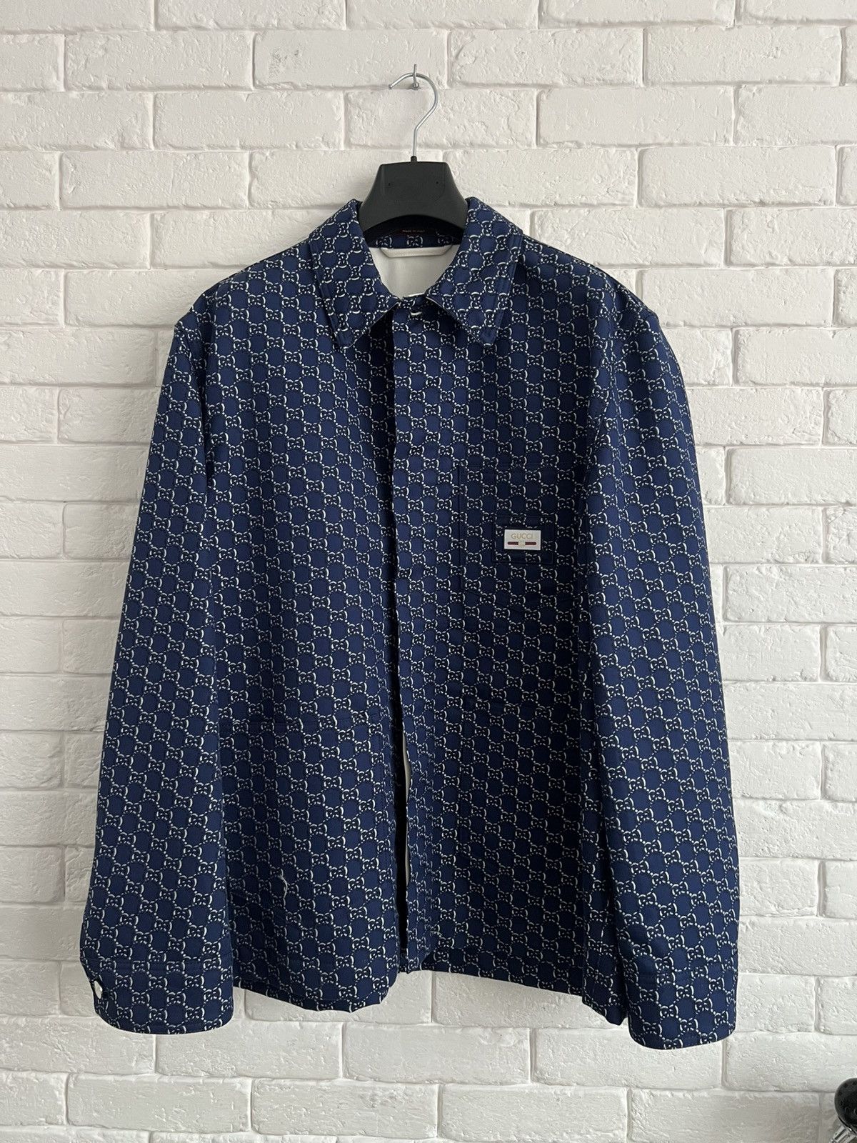 Gucci Gucci GG shadow-jacquard cotton jacket Size US M / EU 48-50 / 2 - 1 Thumbnail