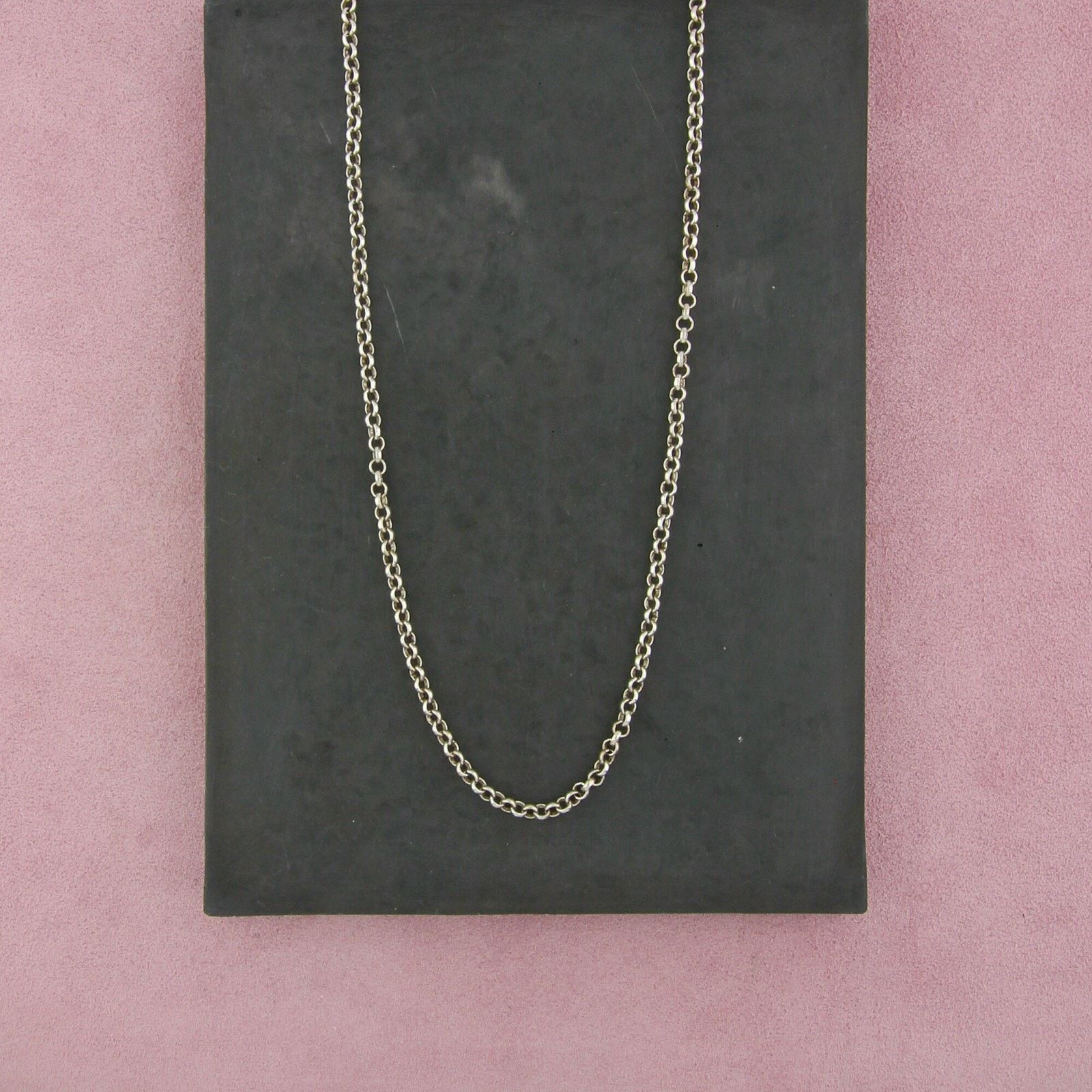 Sterling Silver sterling silver 4mm rolo chain toggle necklace size 17.75in Size ONE SIZE - 1 Thumbnail