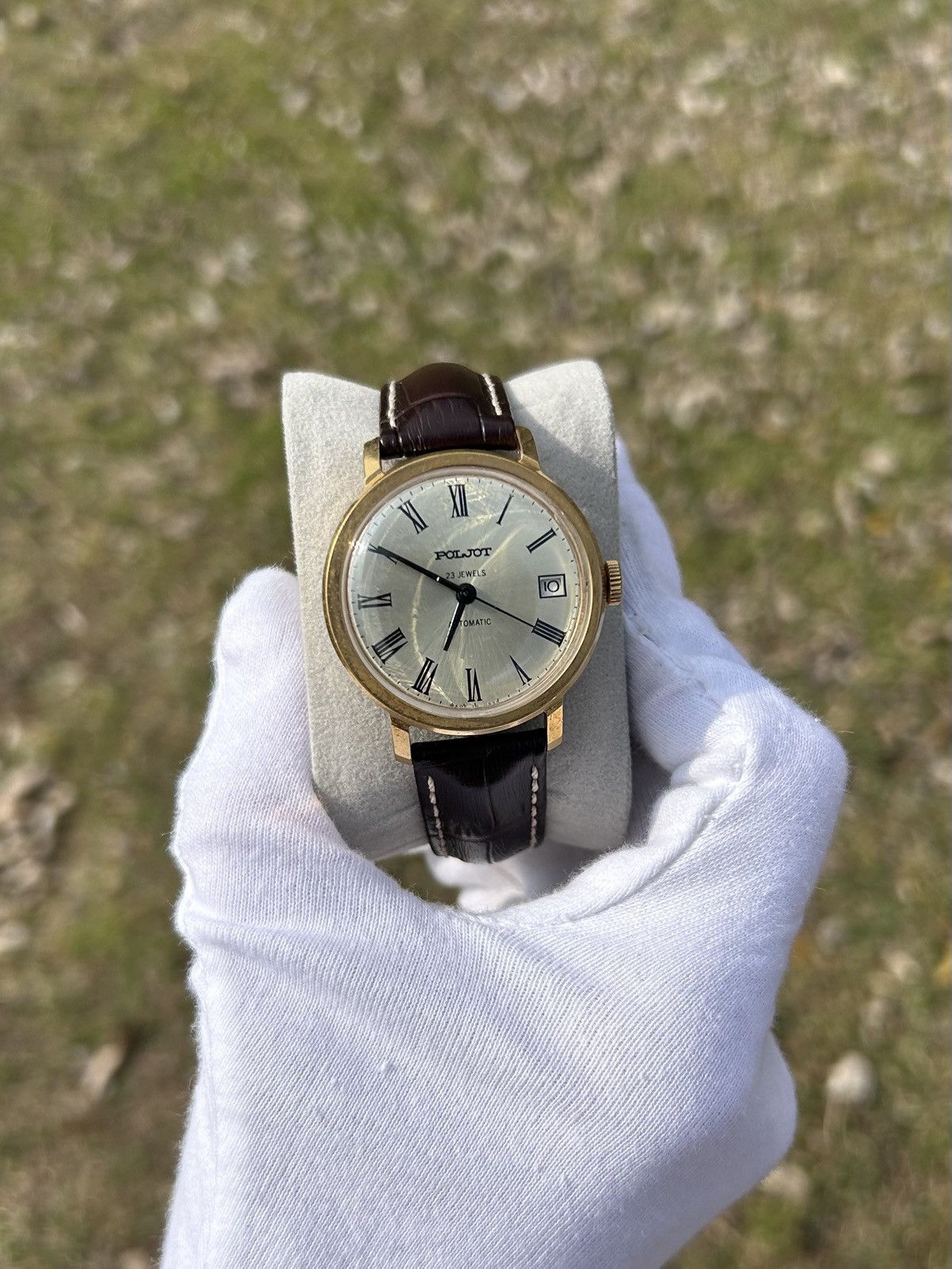 Vintage Watch Poljot Ussr Automatic Automatic 1980S in Gold, Men's