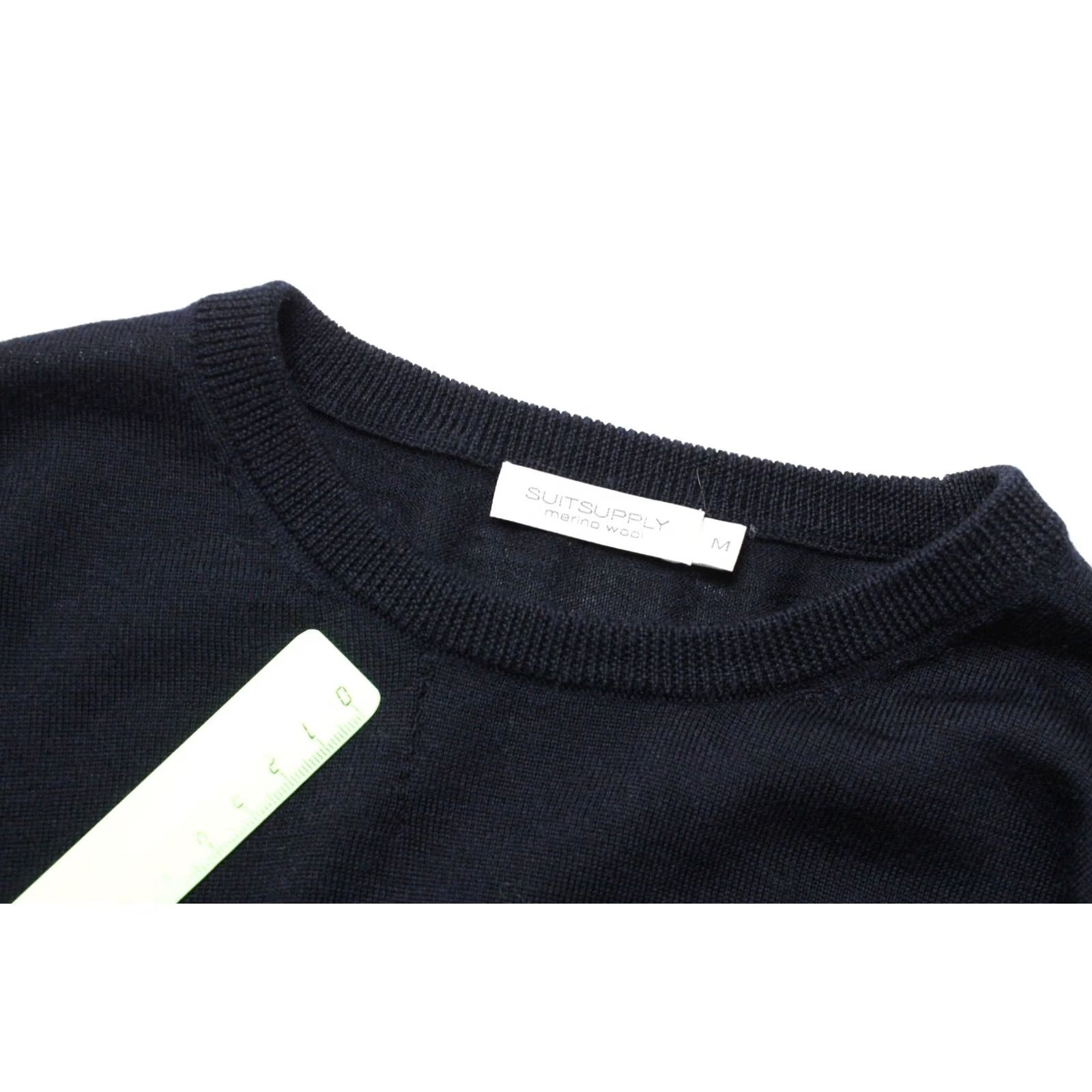 Suitsupply Suitsupply Merino Wool Jumper Men's SMALL Pullover Crew Neck Dark Blue Size US S / EU 44-46 / 1 - 7 Thumbnail