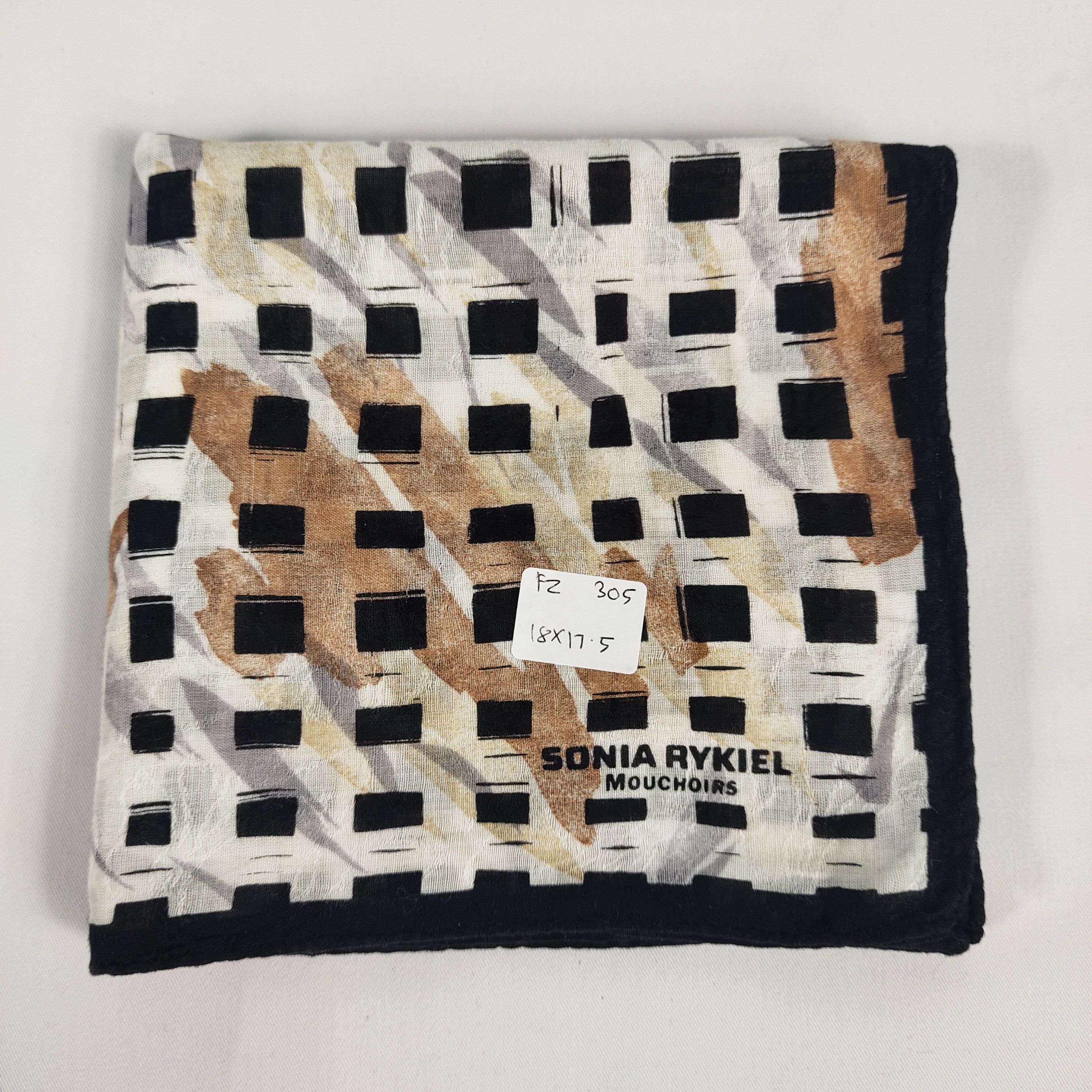 Sonia Rykiel × Vintage Sonia Rykiel Handkerchief / Neckerchief / Bandana FZ305 Size ONE SIZE - 2 Thumbnail