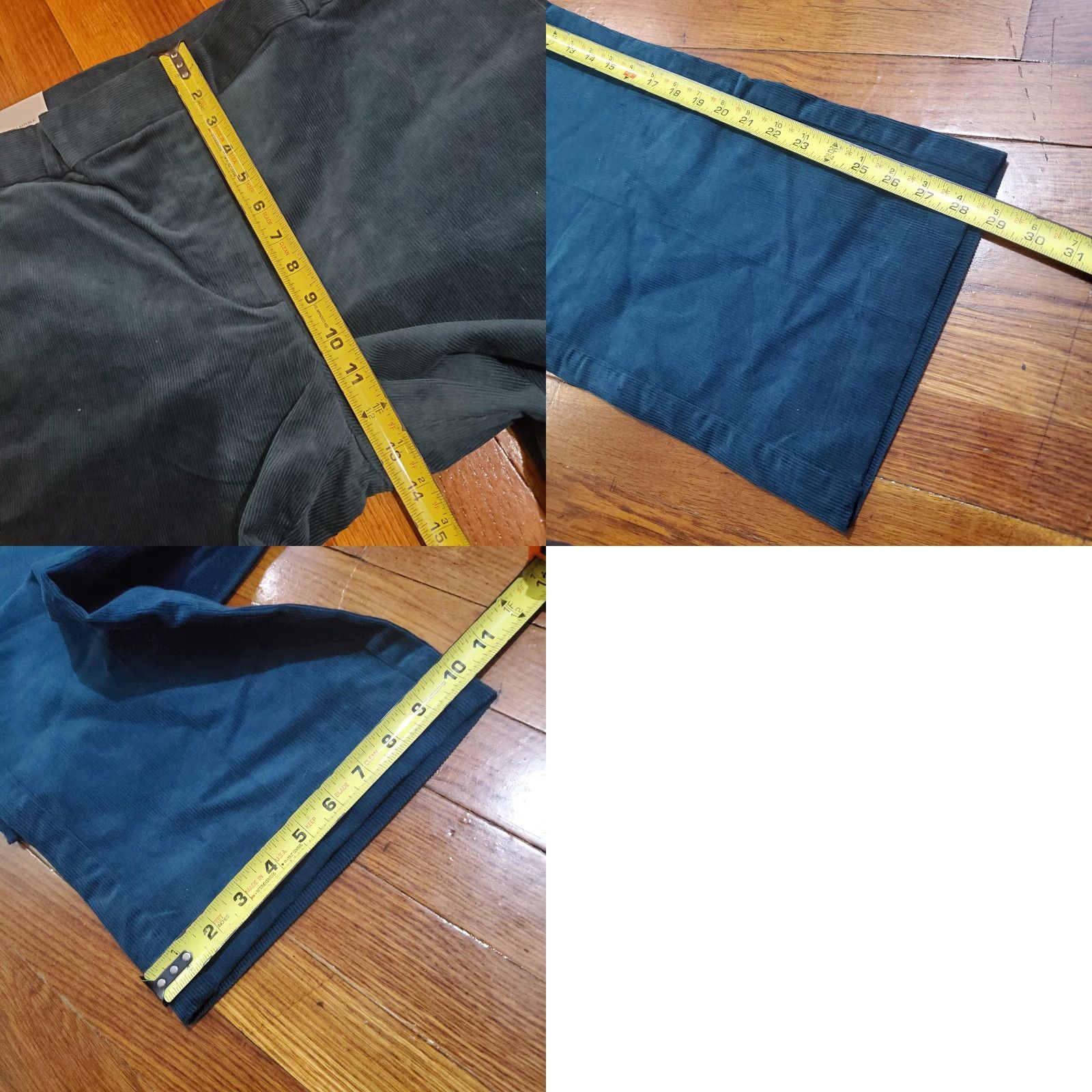 Banana Republic VINTAGE Banana Republic Pants Womens 16 Green Straight Trouser Corduroy High Rise Ankle Size 38" / US 16 / IT 52 - 9 Thumbnail