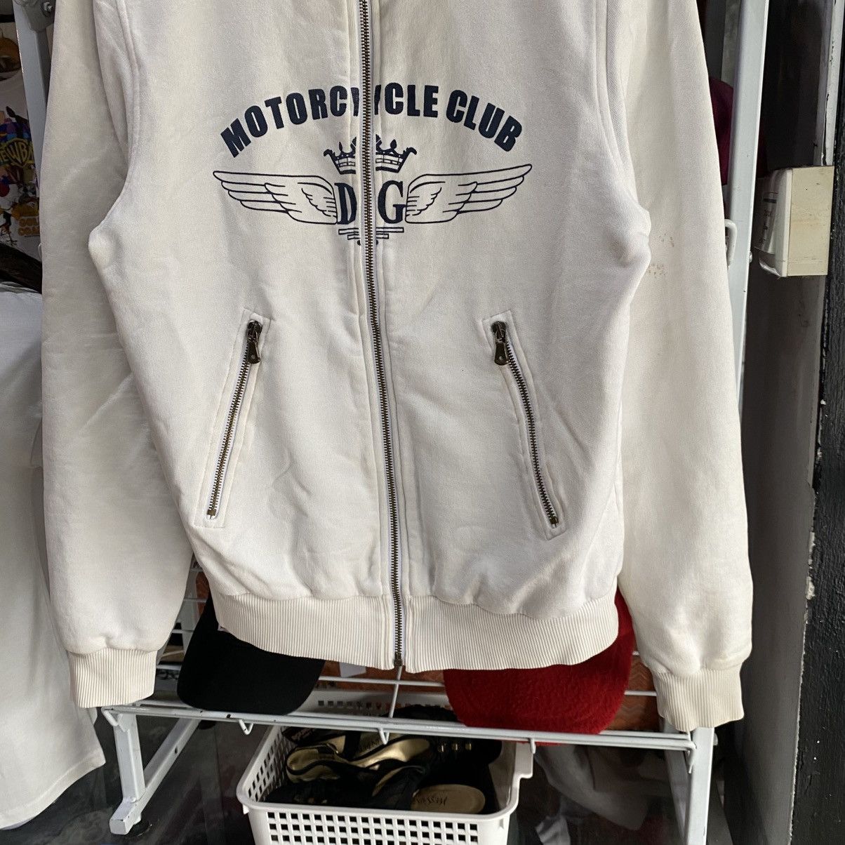 Dolce & Gabbana White Dolce & Gabbana "Motorcycle Club" jacket Size US M / EU 48-50 / 2 - 4 Thumbnail