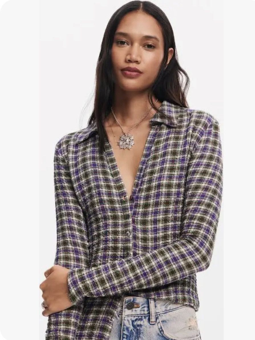 Desigual PLAID- Hemdbluse Size XS / US 0-2 / IT 36-38 - 2 Thumbnail