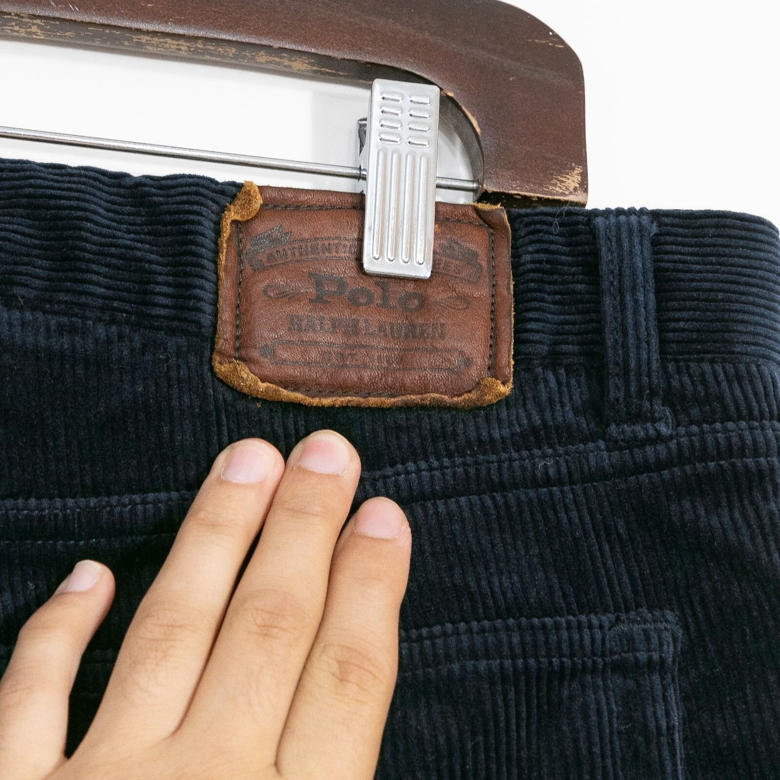 Polo Ralph Lauren Vintage Polo Ralph Lauren Corduroy Pants 36x32 - Dark Blue Size US 36 / EU 52 - 5 Thumbnail