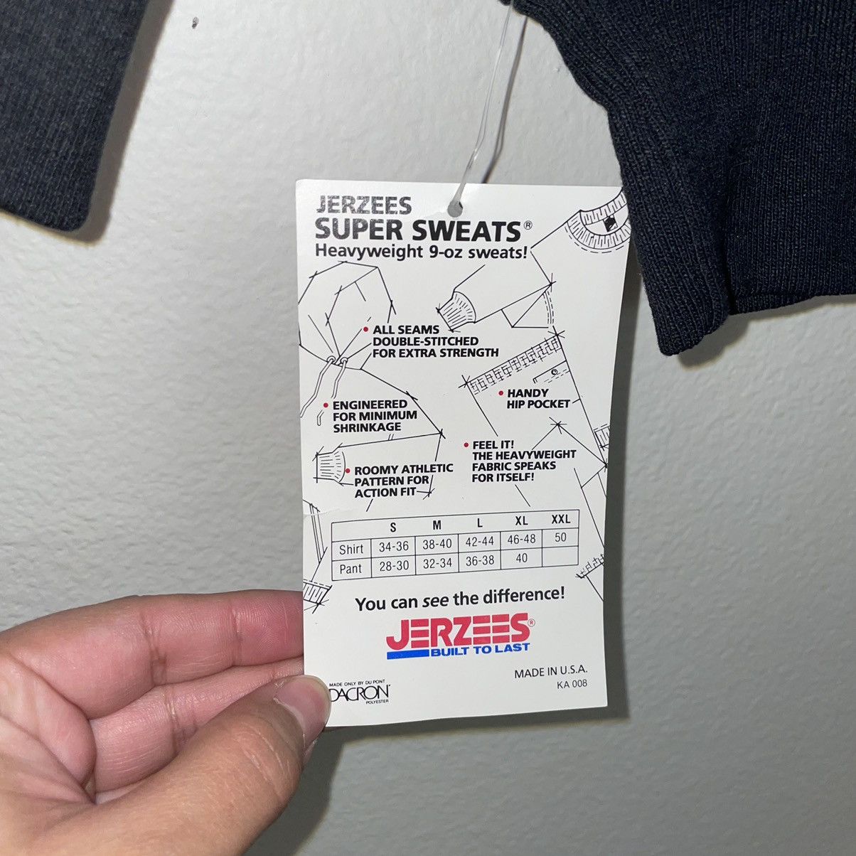 Jerzees × Vintage Jerseez 90s Blank Crewneck Size US M / EU 48-50 / 2 - 3 Thumbnail