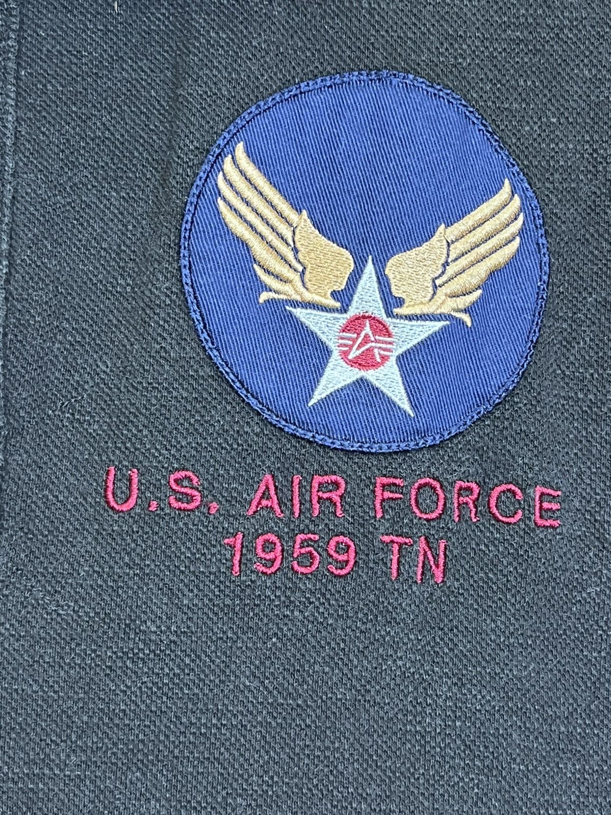 Alpha Industries Army🔥Vintage ALPHA INDUSTRIES u.s air force polo shirts Size US M / EU 48-50 / 2 - 7 Thumbnail
