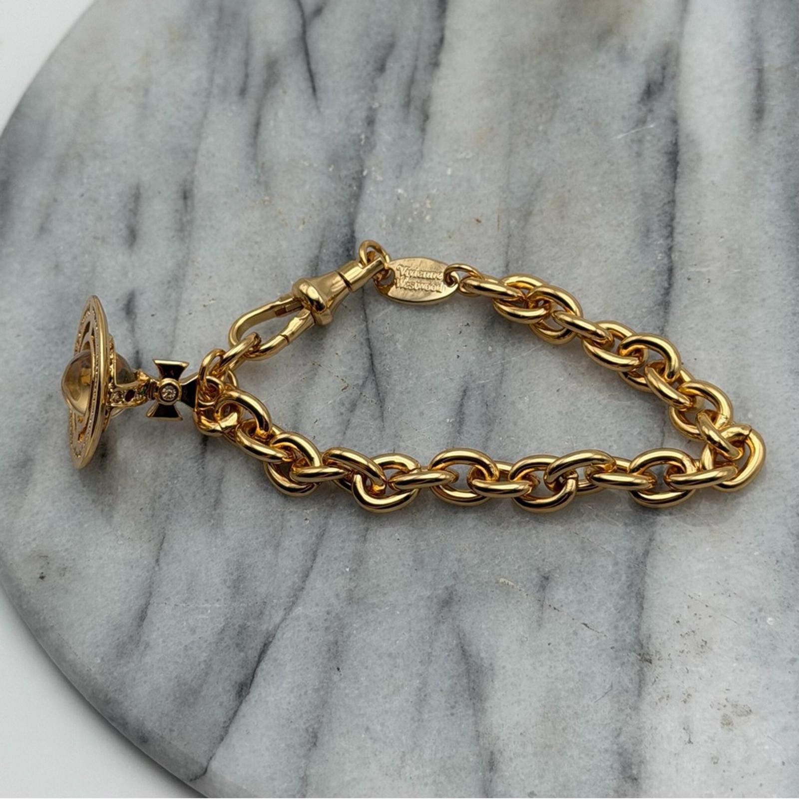 Vivienne Westwood Vivienne Westwood Gold Petite Orb Bracelet Size ONE SIZE - 7 Thumbnail