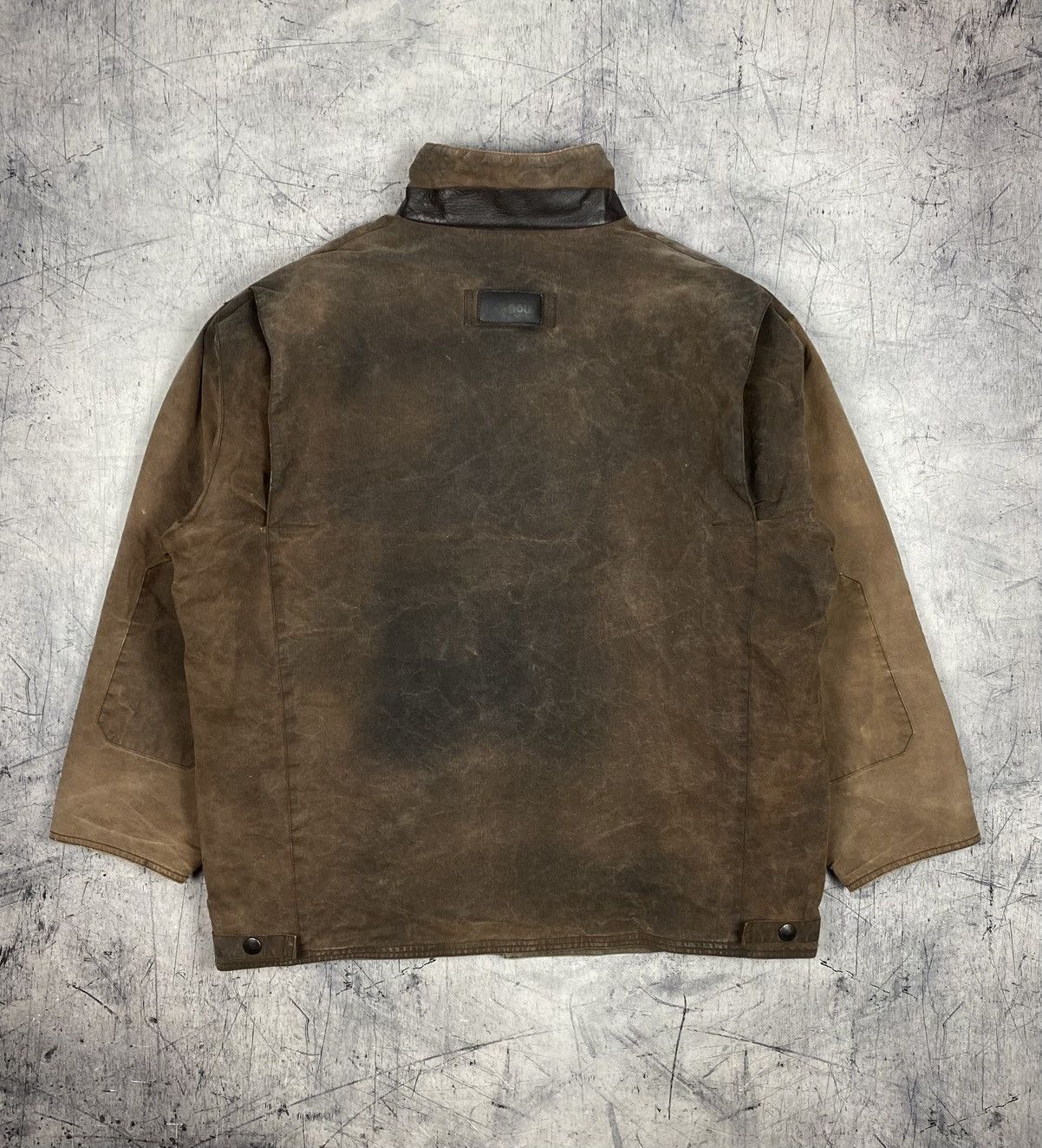Barbour Barbour Bushman Waxed Jacket Brown Distressed Workwear Size US XXL / EU 58 / 5 - 21 Thumbnail