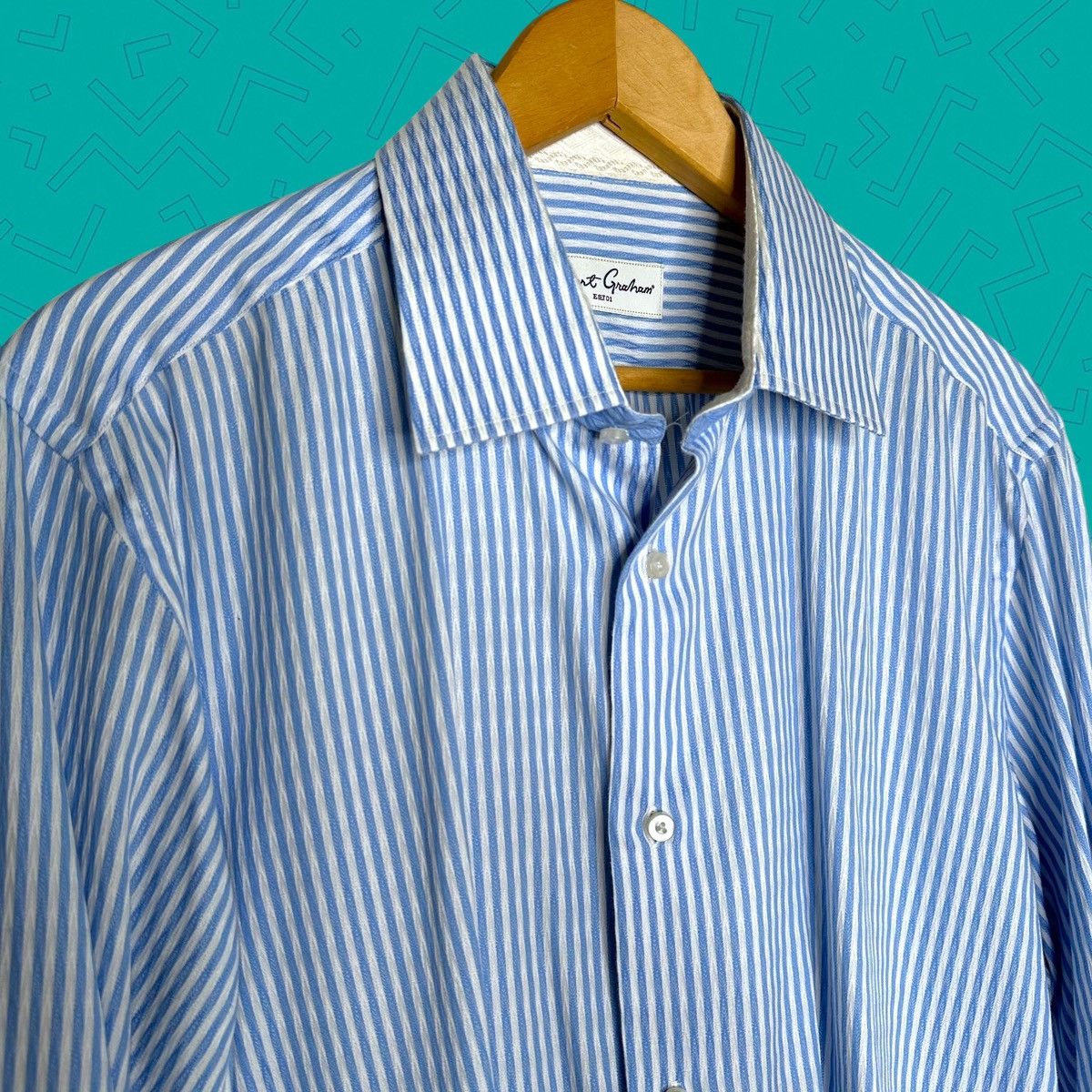 Robert Graham Robert Graham Striped Button Down Shirt Size US L / EU 52-54 / 3 - 1 Thumbnail