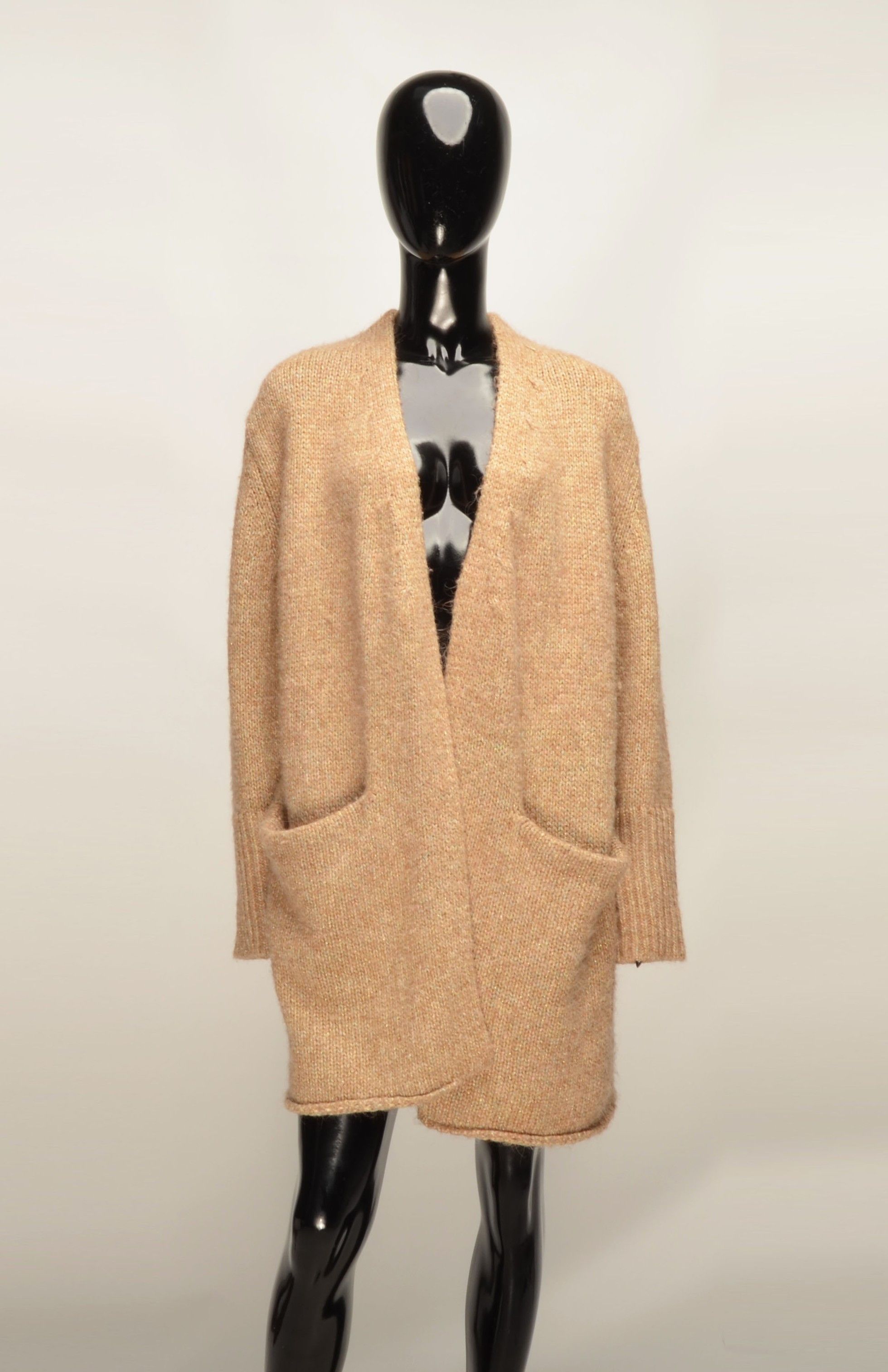 Zadig & Voltaire Zadig & Voltaire Alpaca Wool Blend Shiny Open Cardigan Size XS / US 0-2 / IT 36-38 - 1 Thumbnail