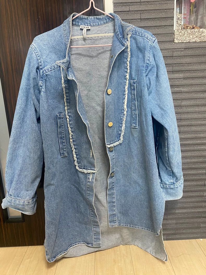 Loewe Loewe Asymmetric Denim Jacket - dmc Size US S / EU 44-46 / 1 - 1 Thumbnail