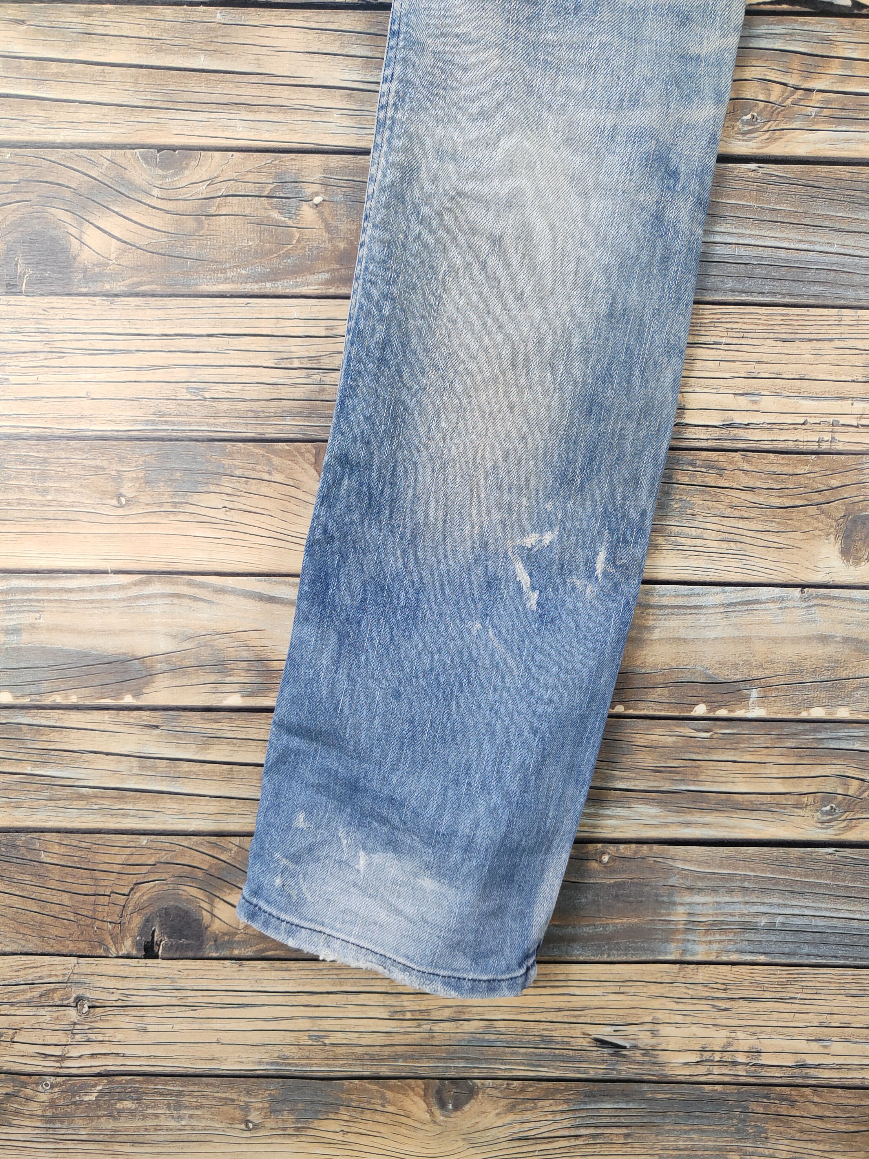 Diesel Diesel Dark Blue Faded Distressed Ripped denim Jeans #W1953 Size US 27 - 10 Thumbnail