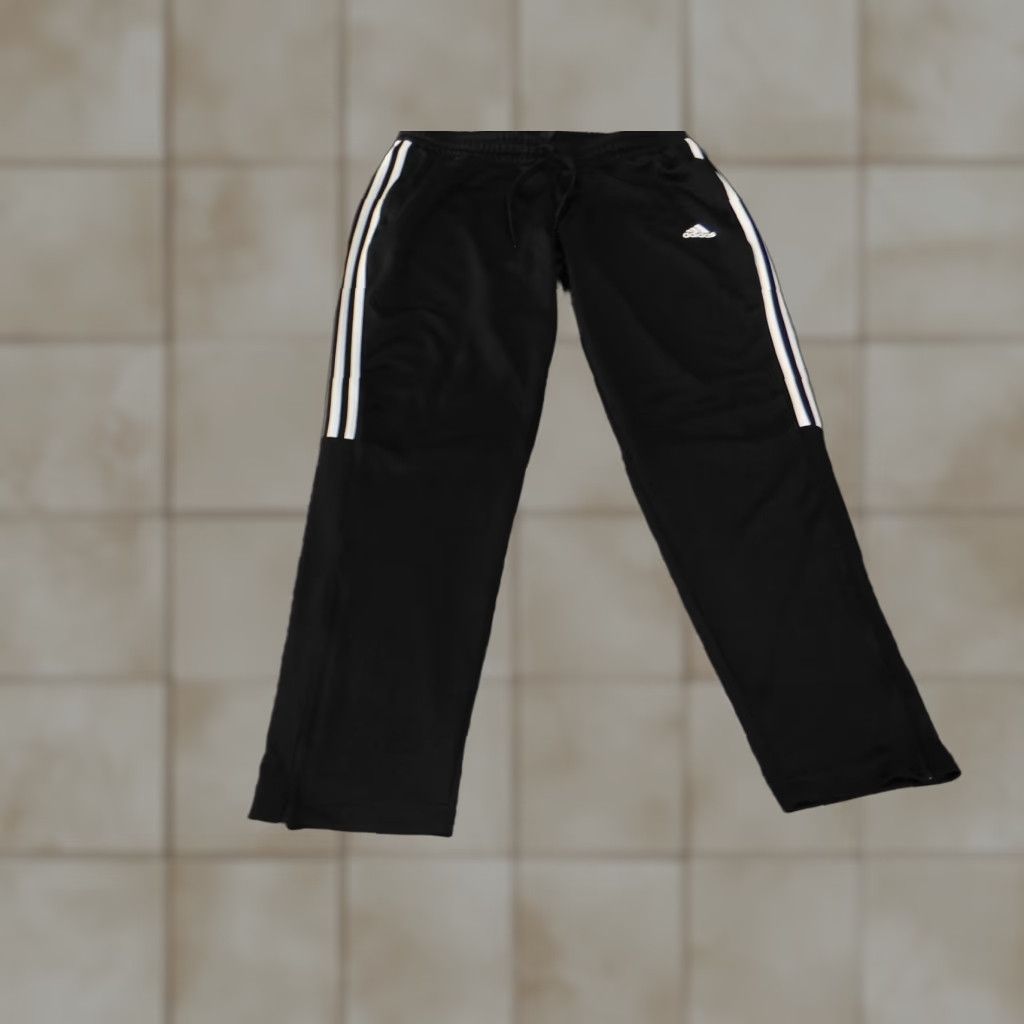 Adidas Adidas Track Pants Mens XL Black White Three Stripe Primegreen Athletic Zip Gym Size US 36 / EU 52 - 1 Thumbnail