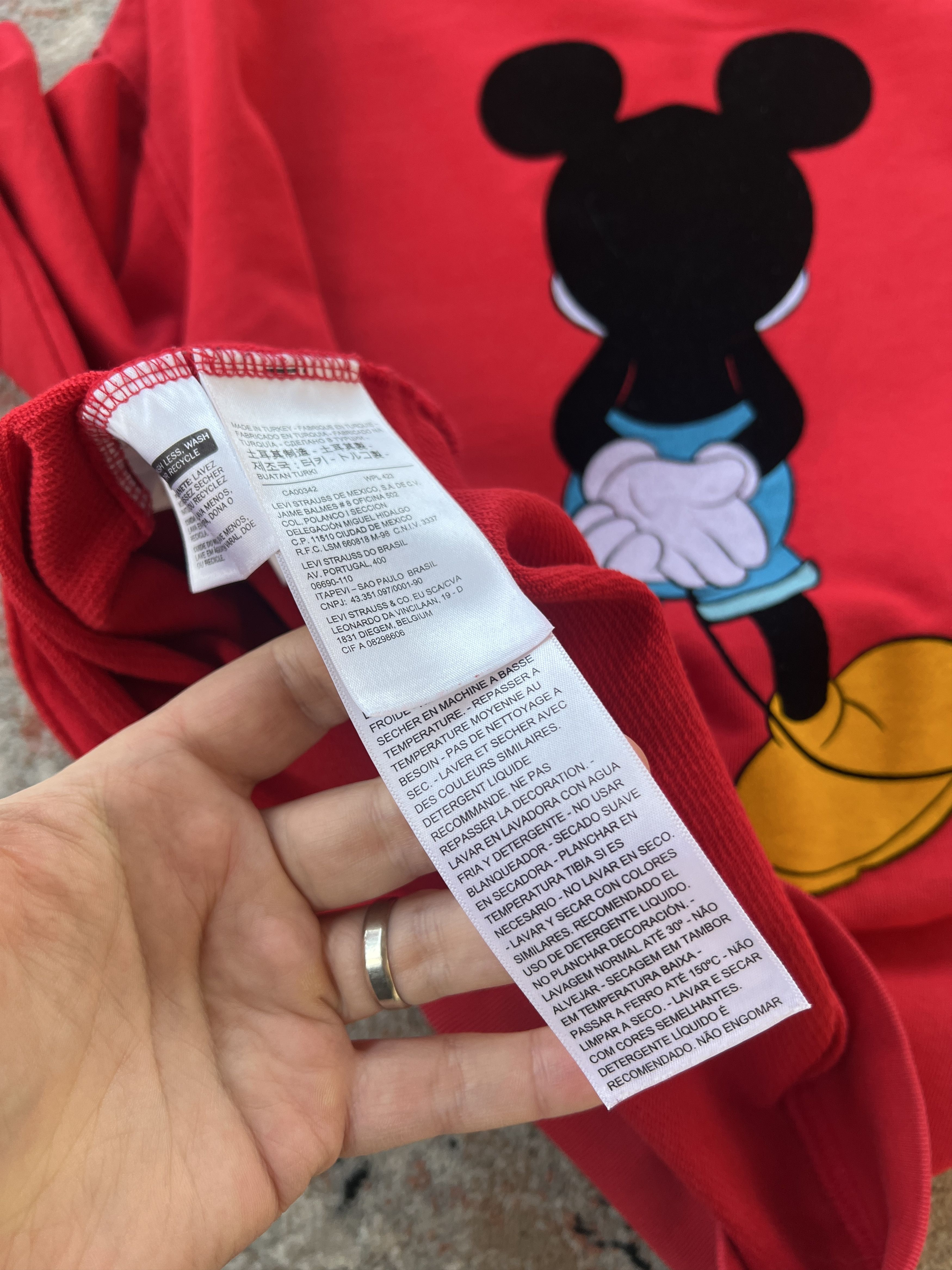 Disney Levi's Disney Mickey Mouse Sweatshirt Size US S / EU 44-46 / 1 - 7 Thumbnail