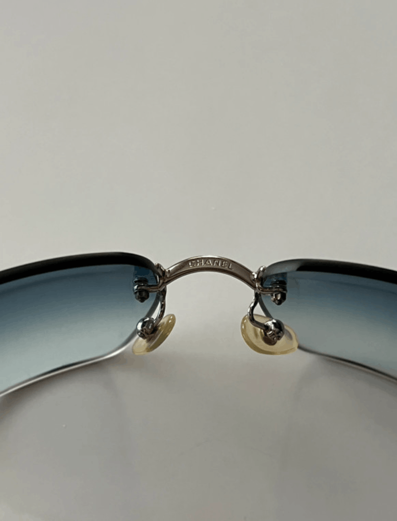 Chanel CHANEL Sunglasses 4017 Rimless Rhinestone Vintage Size ONE SIZE - 6 Thumbnail