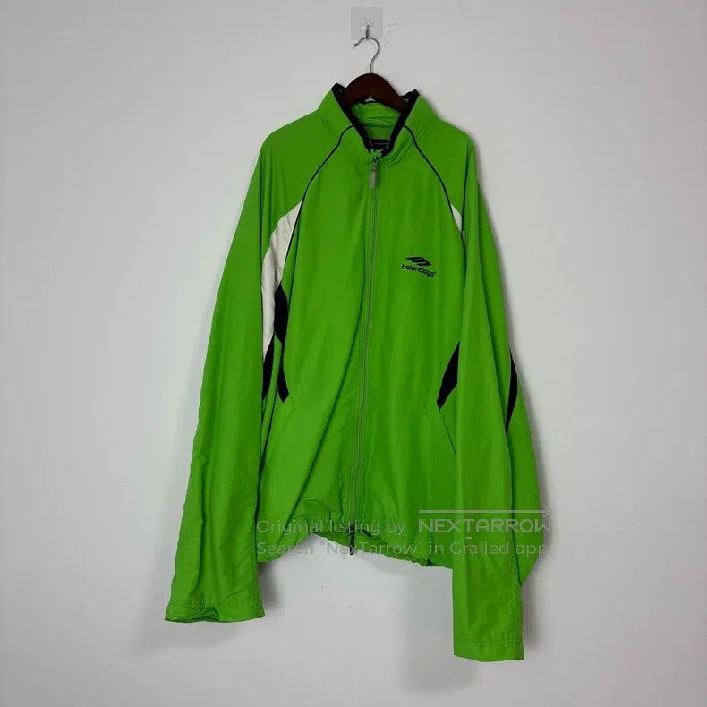 Balenciaga Balenciaga 3B Sports Icon Colorblock Sports Jacket - Green Size US S / EU 44-46 / 1 - 1 Thumbnail