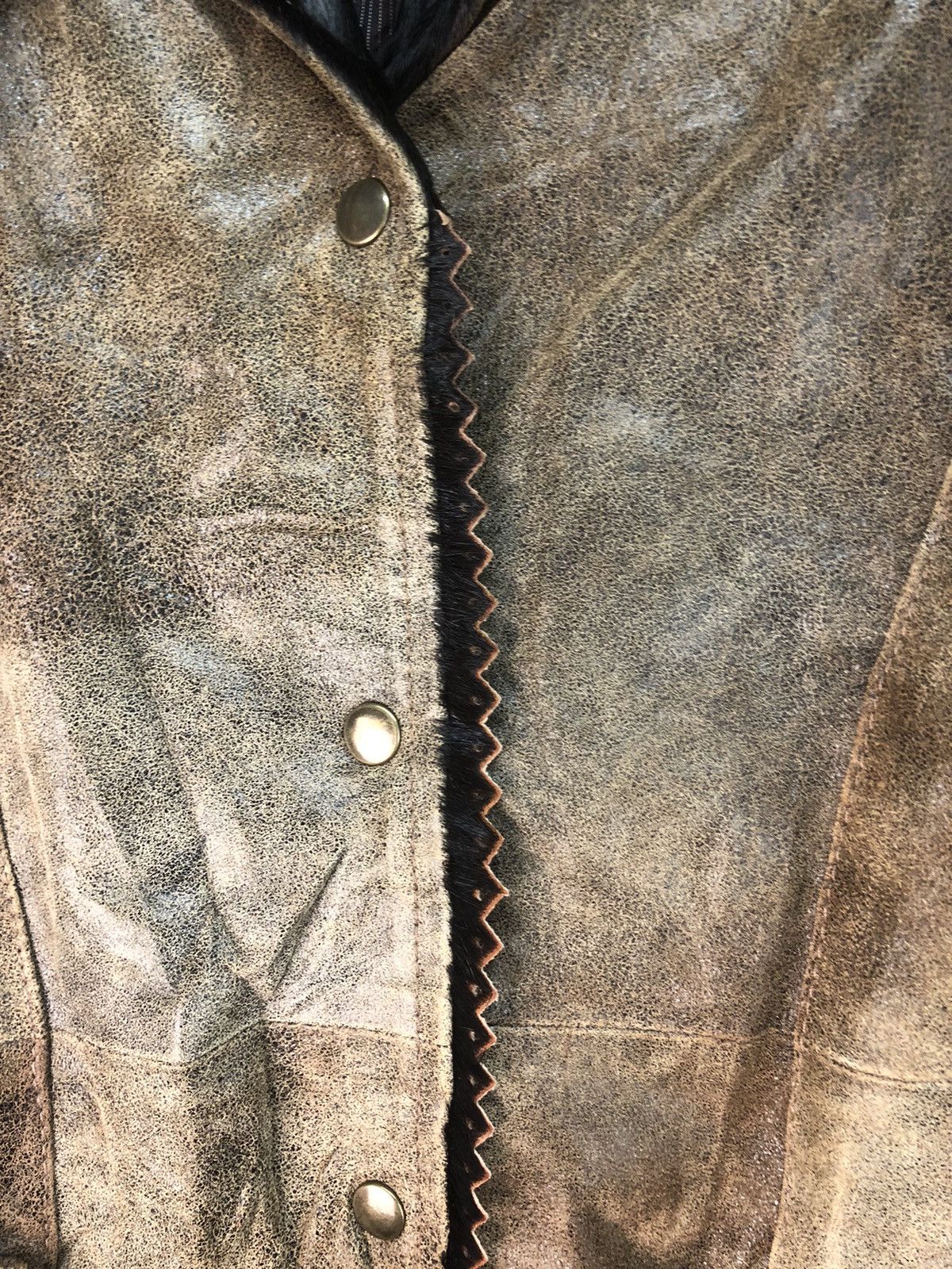 Genuine Leather × Vintage Vintage Pianca Leather Long Jacket Size S / US 4 / IT 40 - 7 Thumbnail