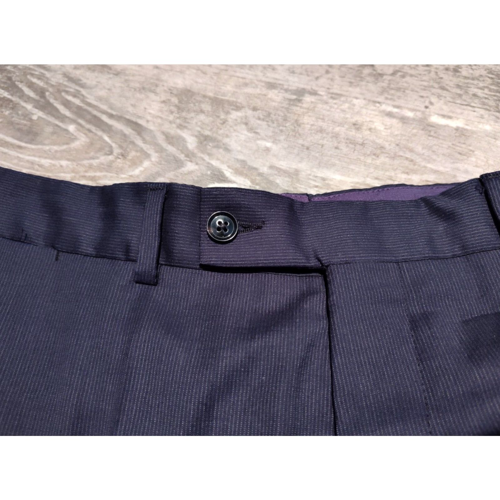 Ted Baker VINTAGE Ted Baker Men's Dress Pants Wool Black Regular Size 35 Straight Leg Business Formal City Size US 35 - 6 Thumbnail