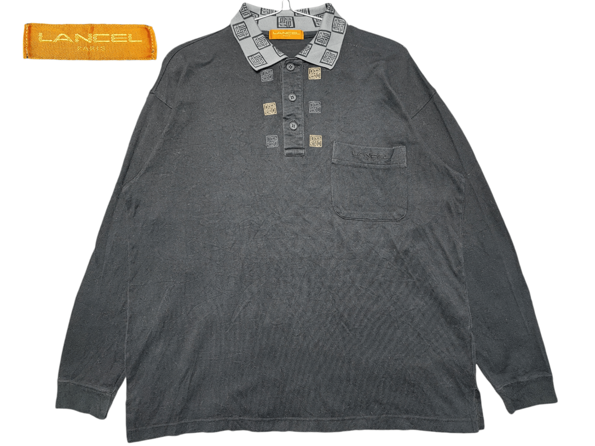 Lancel × Vintage Lancel Paris Polo T-shirt Vintage Design Size US L / EU 52-54 / 3 - 1 Thumbnail