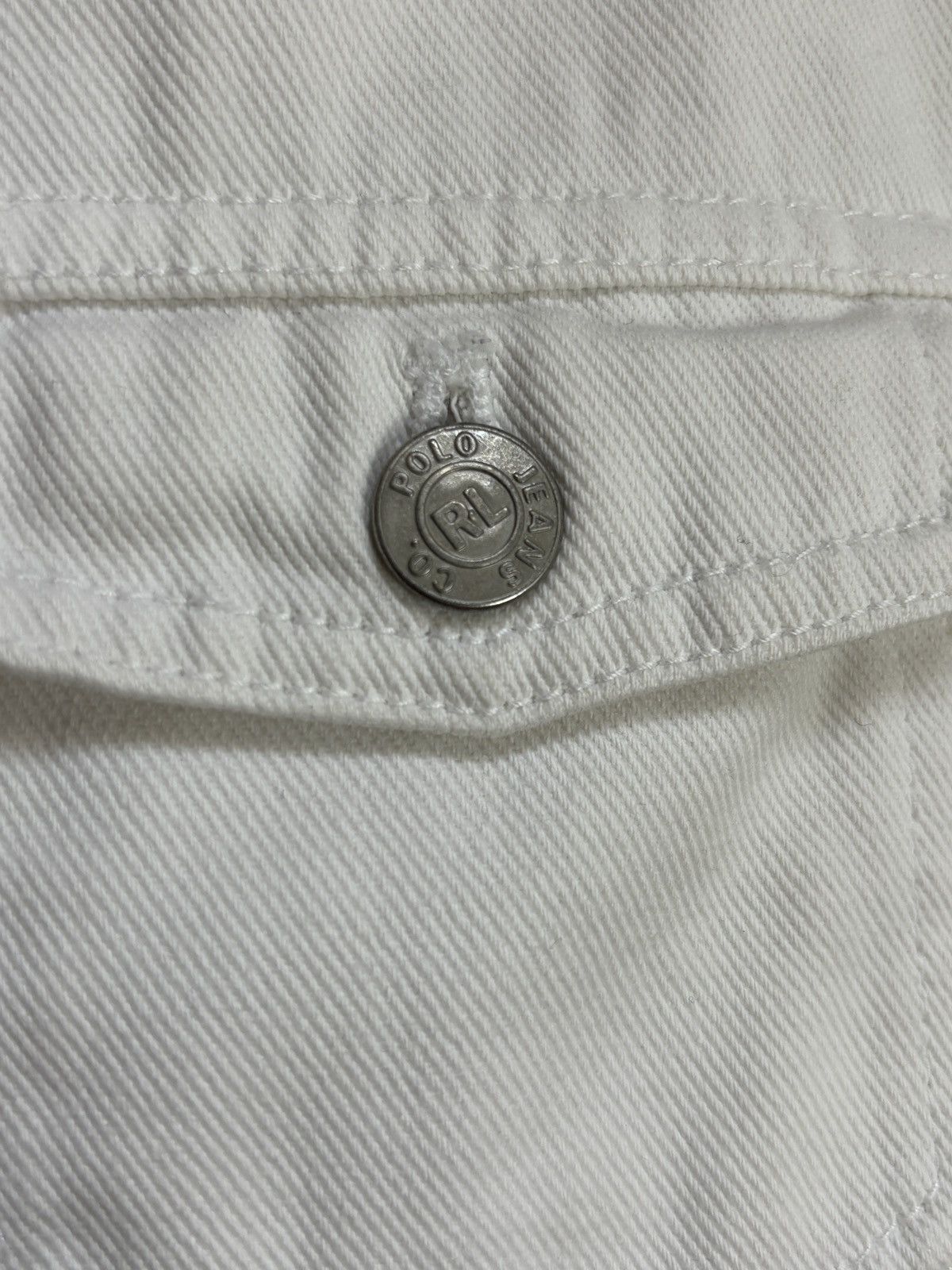 Ralph Lauren Ralph Lauren Vintage White Denim Trucker Jacket Size M / US 6-8 / IT 42-44 - 6 Thumbnail