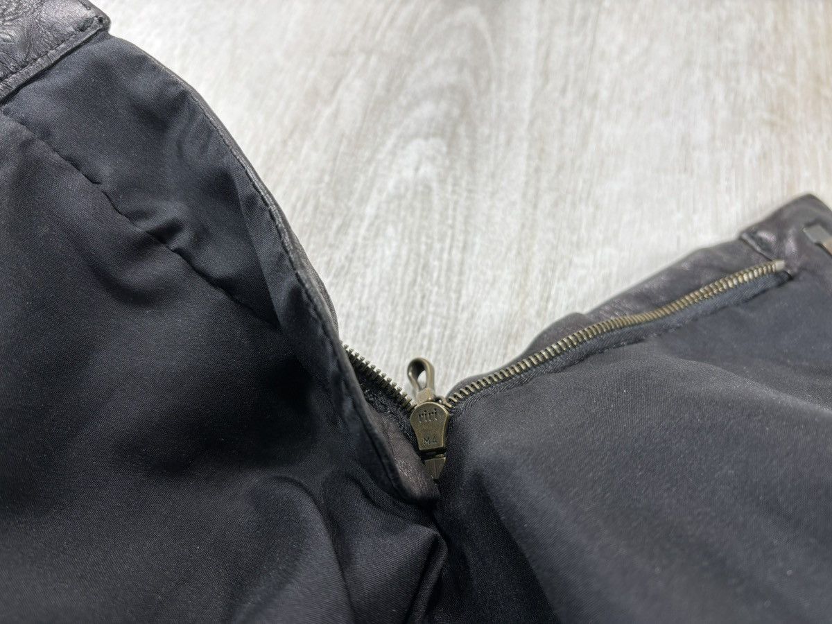 Designer × Lanvin Womens vintage leather Motorcycle Biker pants Lanvin Size 40 Size 27" / US 4 / IT 40 - 10 Thumbnail