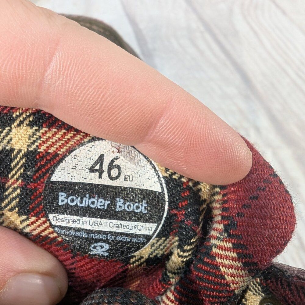 Other Lems Boulder Men's 12 Green Canvas Casual Retro Hiking Ankl Size US 12 / EU 45 - 5 Thumbnail