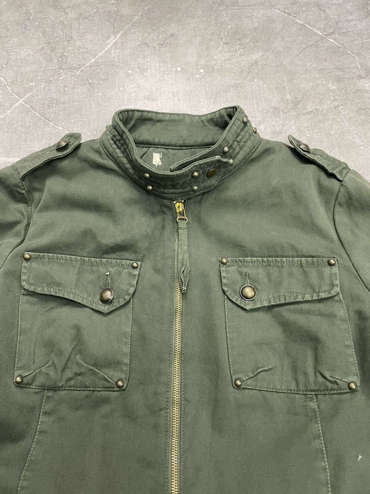 Hysteric Glamour Green military style jacket vintage workwear Size US M / EU 48-50 / 2 - 4 Thumbnail