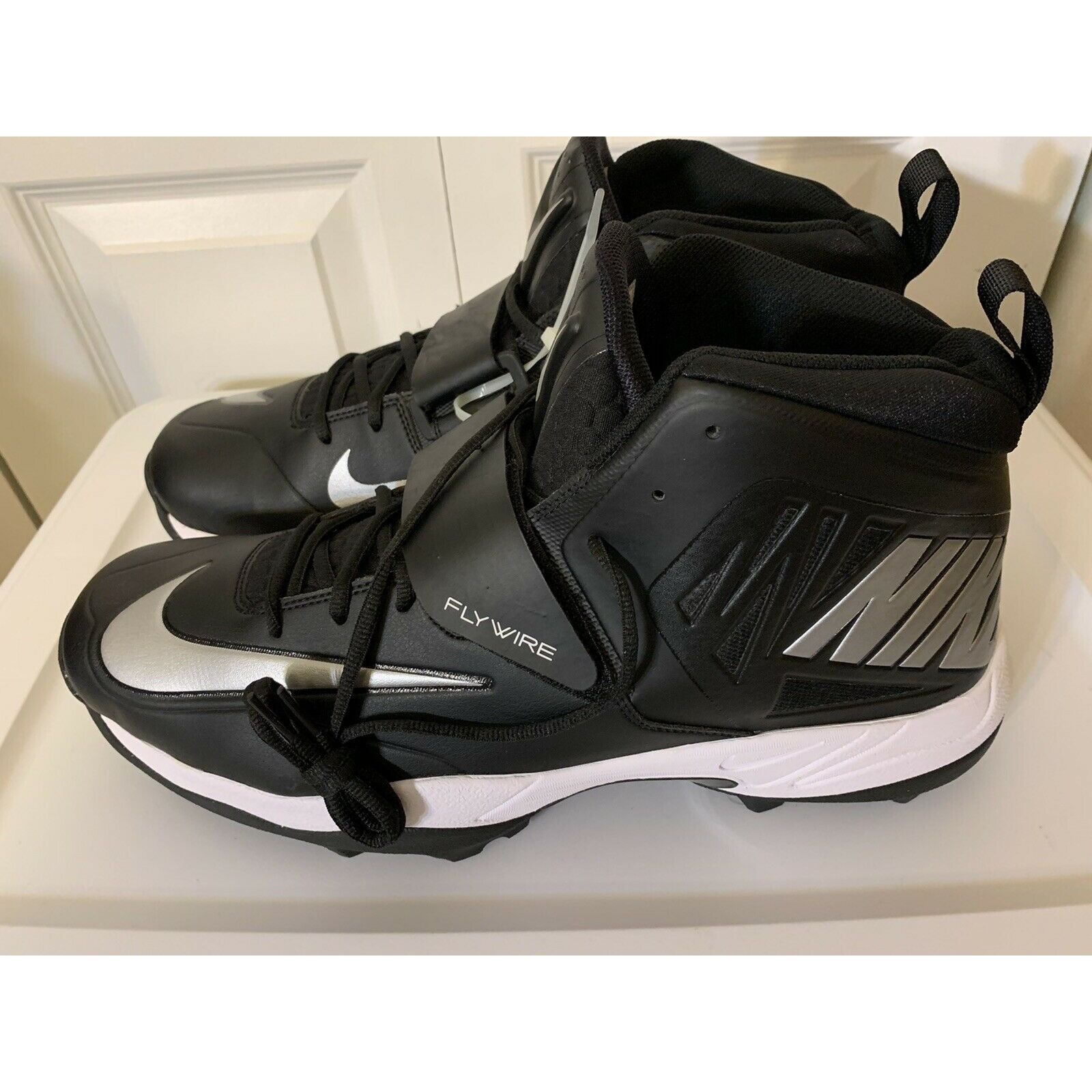 Nike Nike Flywire Zoom Code Elite Black/Silver Football Cleats 60 Size US 15 / EU 48 - 6 Thumbnail