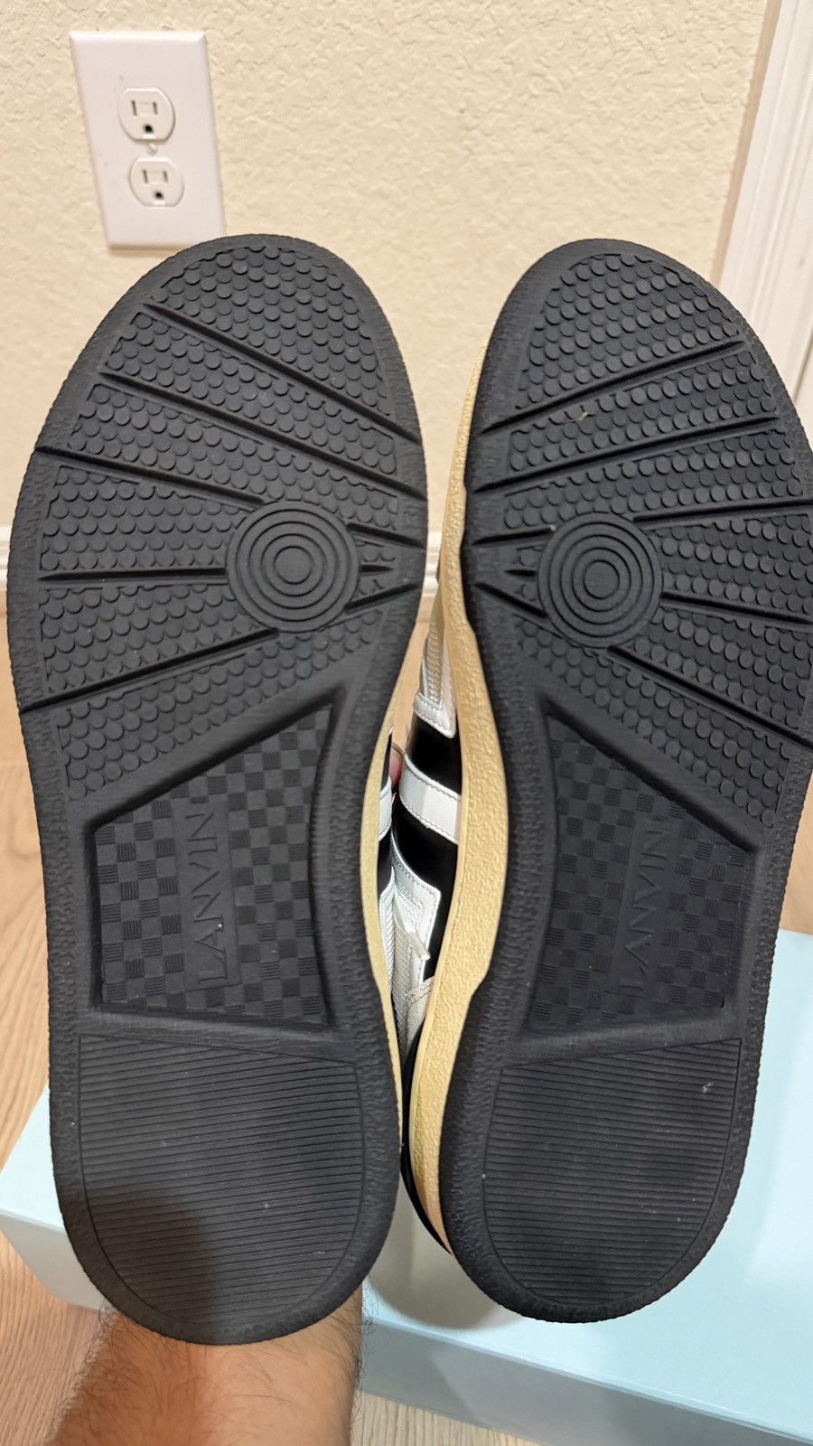 Lanvin Lanvin Clay Sneaker White/Black Size US 9 / EU 42 - 6 Thumbnail