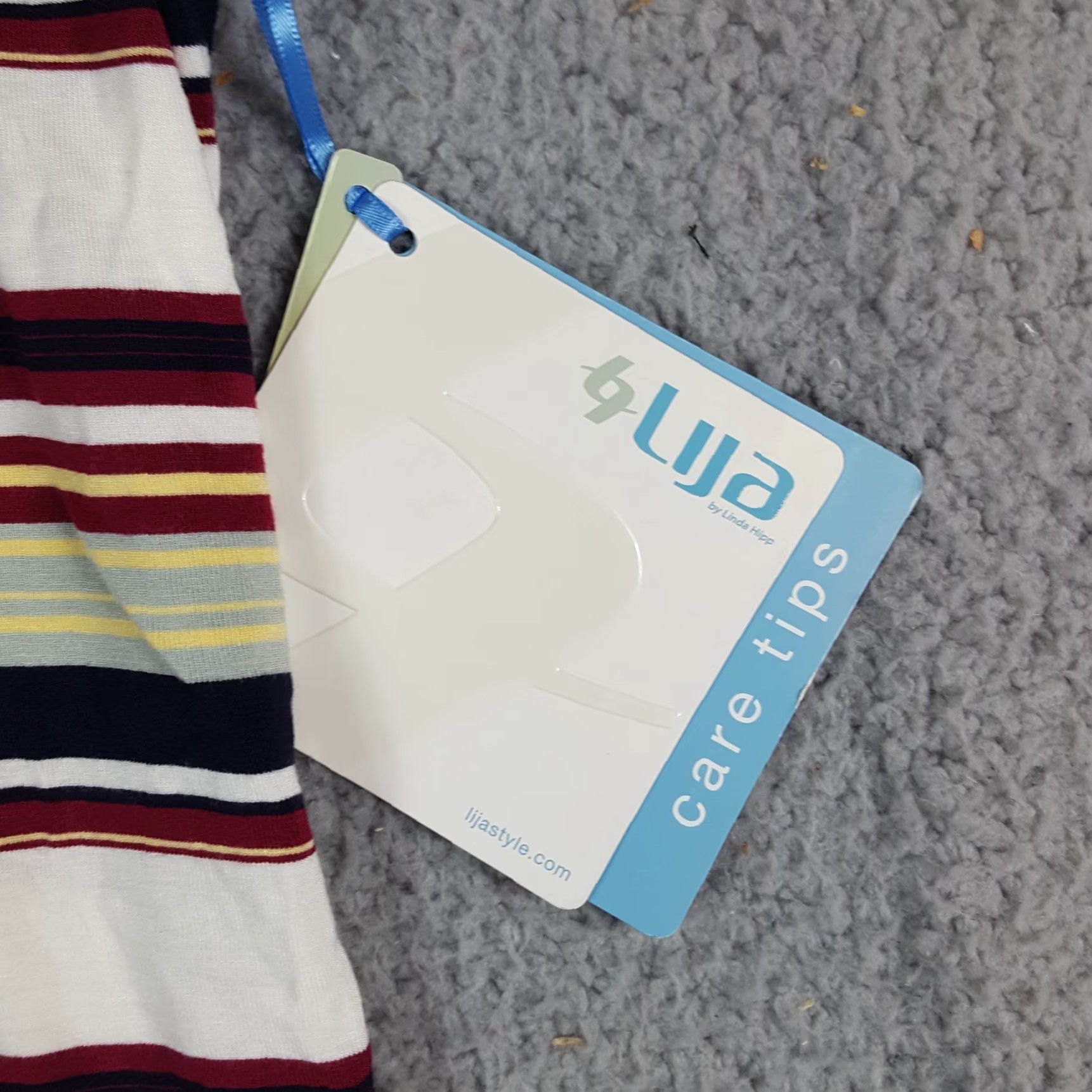 Vintage LIJA Polo Women's 2XL Striped Collared Lightweight Button Golf Shirt VINTAGE (if applicable) Size XXL / US 16-18 / IT 52-54 - 4 Thumbnail